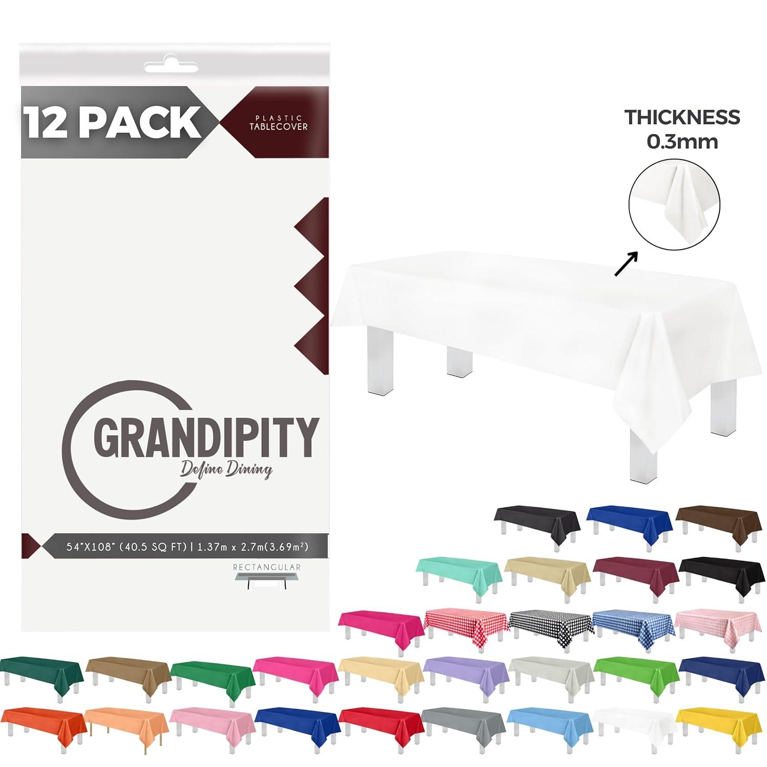 Grandipity Disposable Tablecloth (Set of 12)