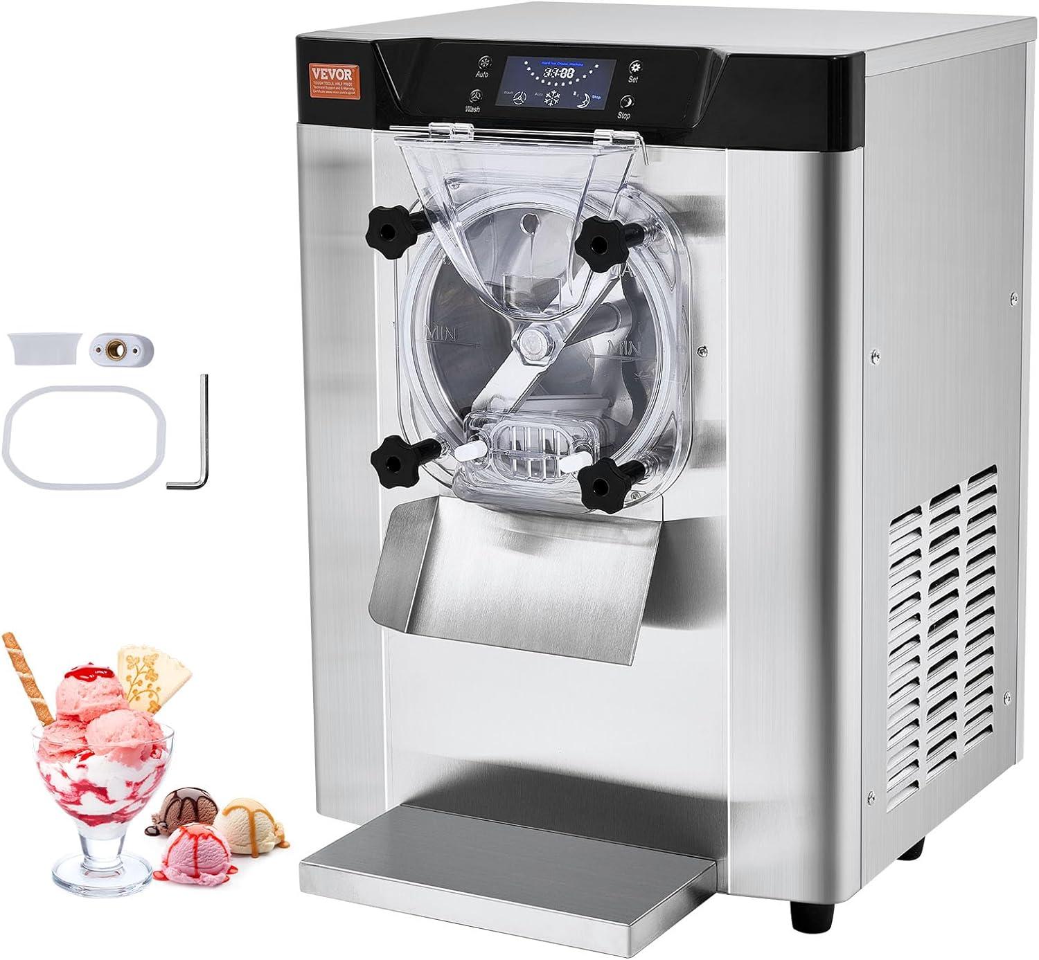 Stainless Steel Single Flavor Commercial Ice Cream Machine