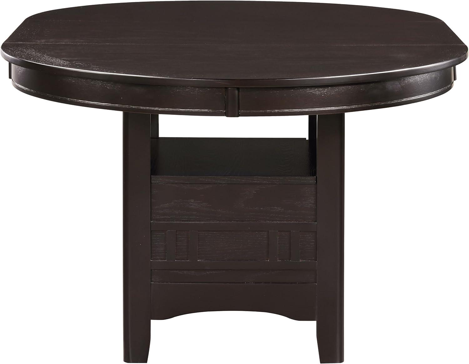 Coaster Lavon Extendable Storage Wood Dining Table in Espresso