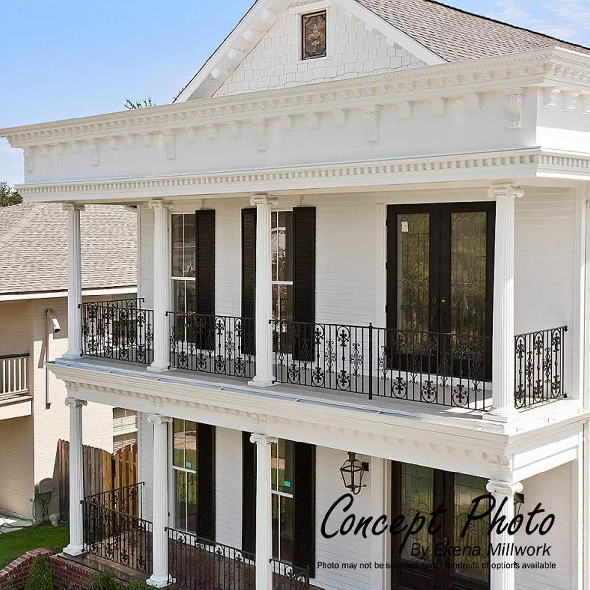 Ekena Millwork 3 1/2"H x 3/4"P x 94 1/2"L Benson Acanthus Leaf Chair Rail