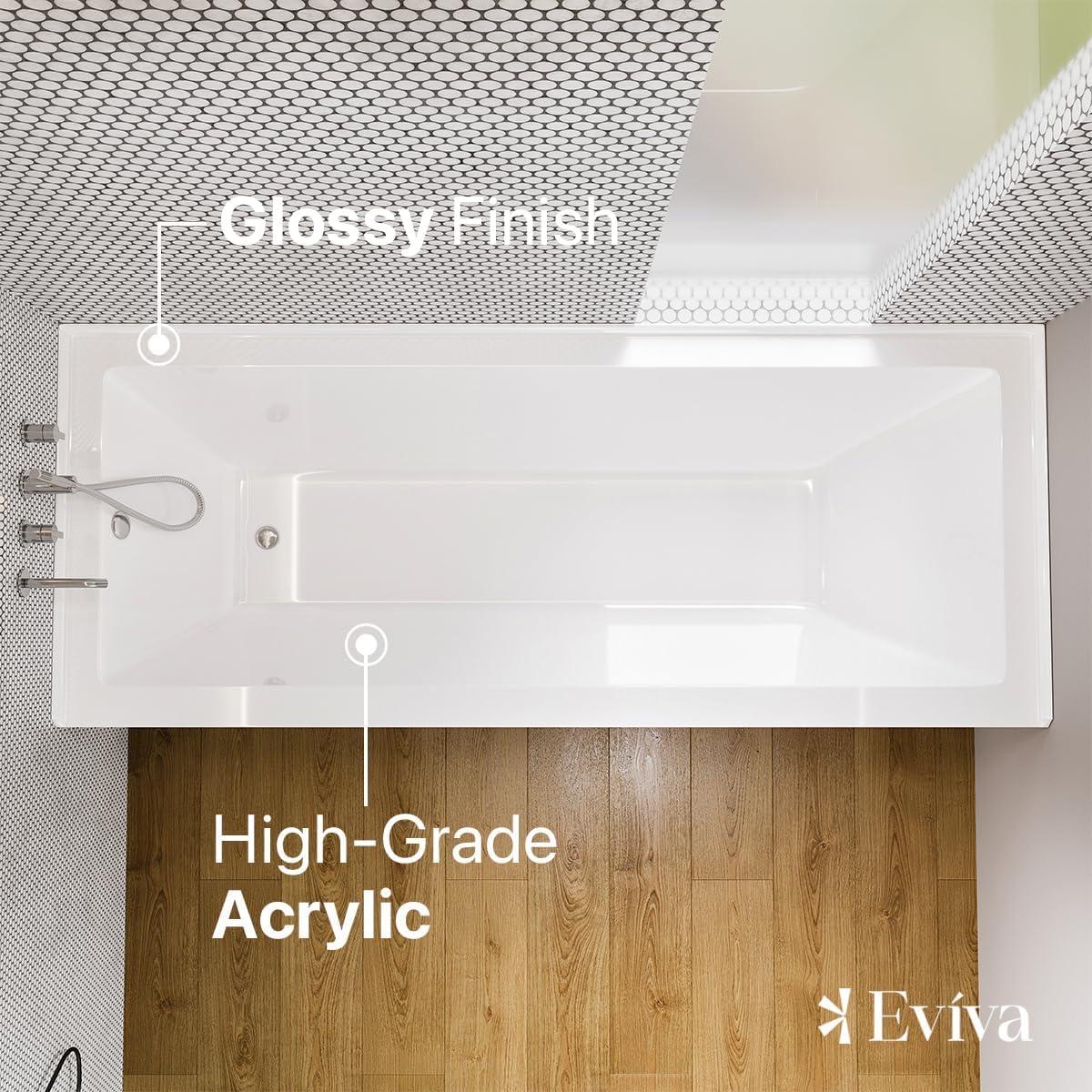 Nova 60'' x 32'' Alcove / Tile In Soaking Acrylic Bathtub