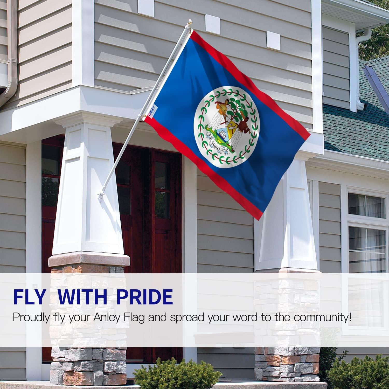ANLEY Fly Breeze Belize Flag  Polyester 36 x 60 in. House Flag