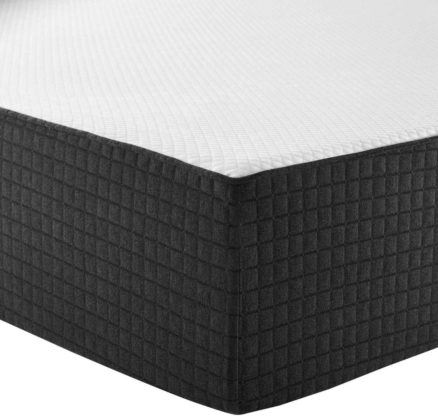 SereneDream 12" Queen Gel Memory Foam Mattress in White