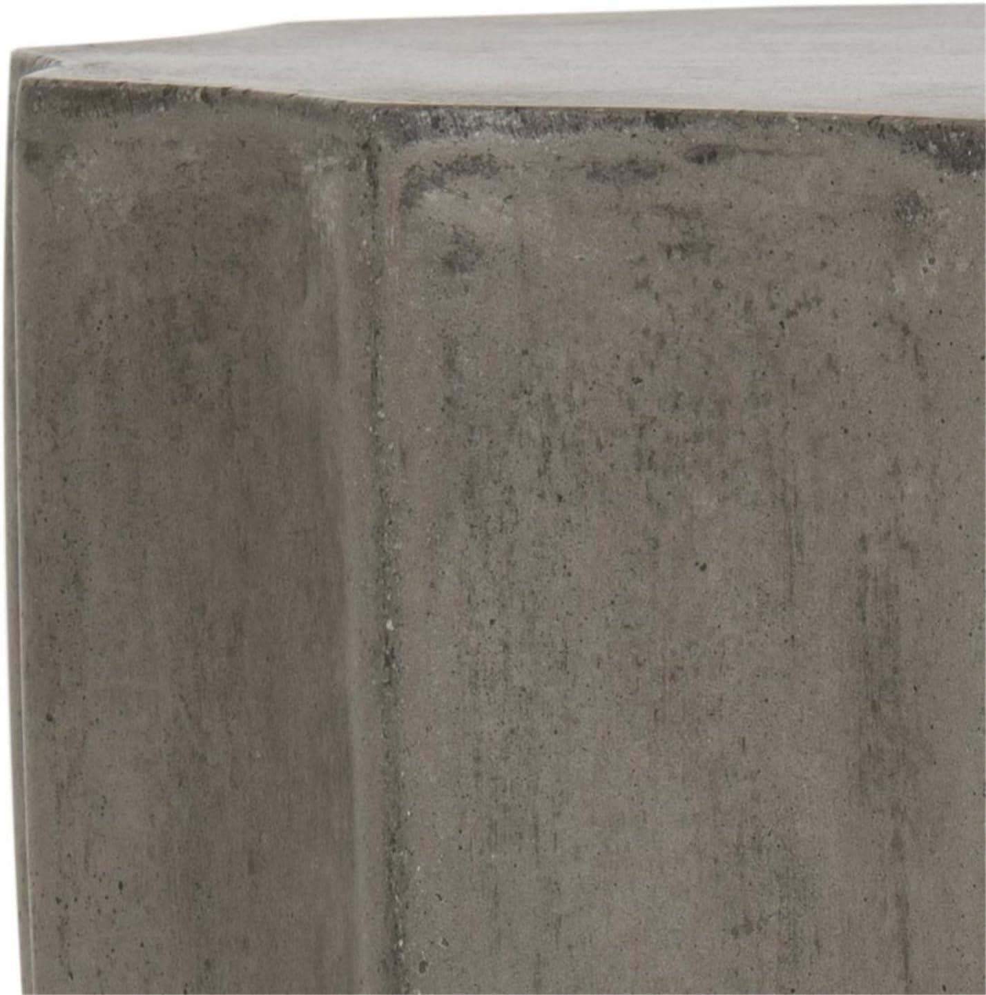 Jaslyn Concrete Indoor/Outdoor Accent Stool  - Safavieh