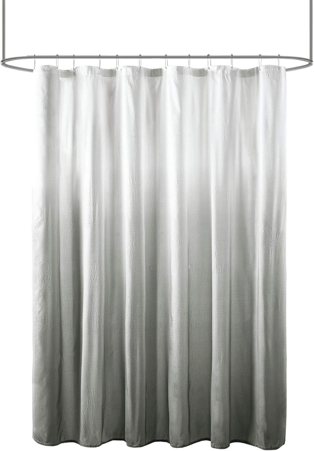 Ara Ombre Printed Seersucker Single Shower Curtain