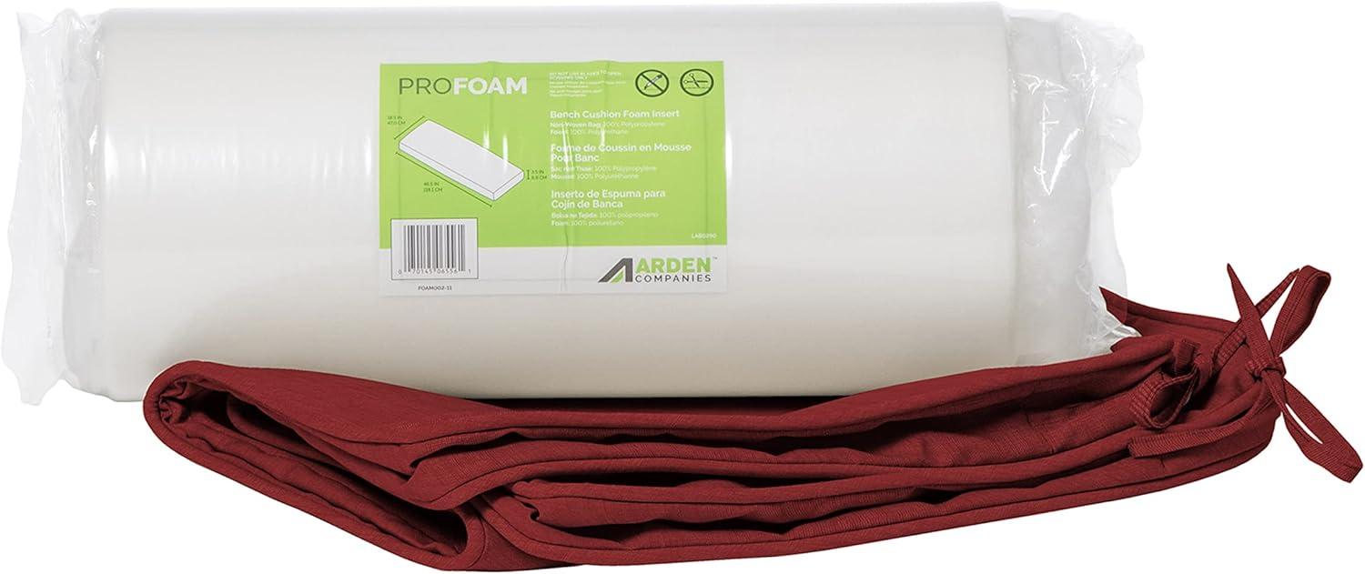 Arden Selections ProFoam Essentials Outdoor Bench Cushion 18 x 46, Ashland Black Jacobean