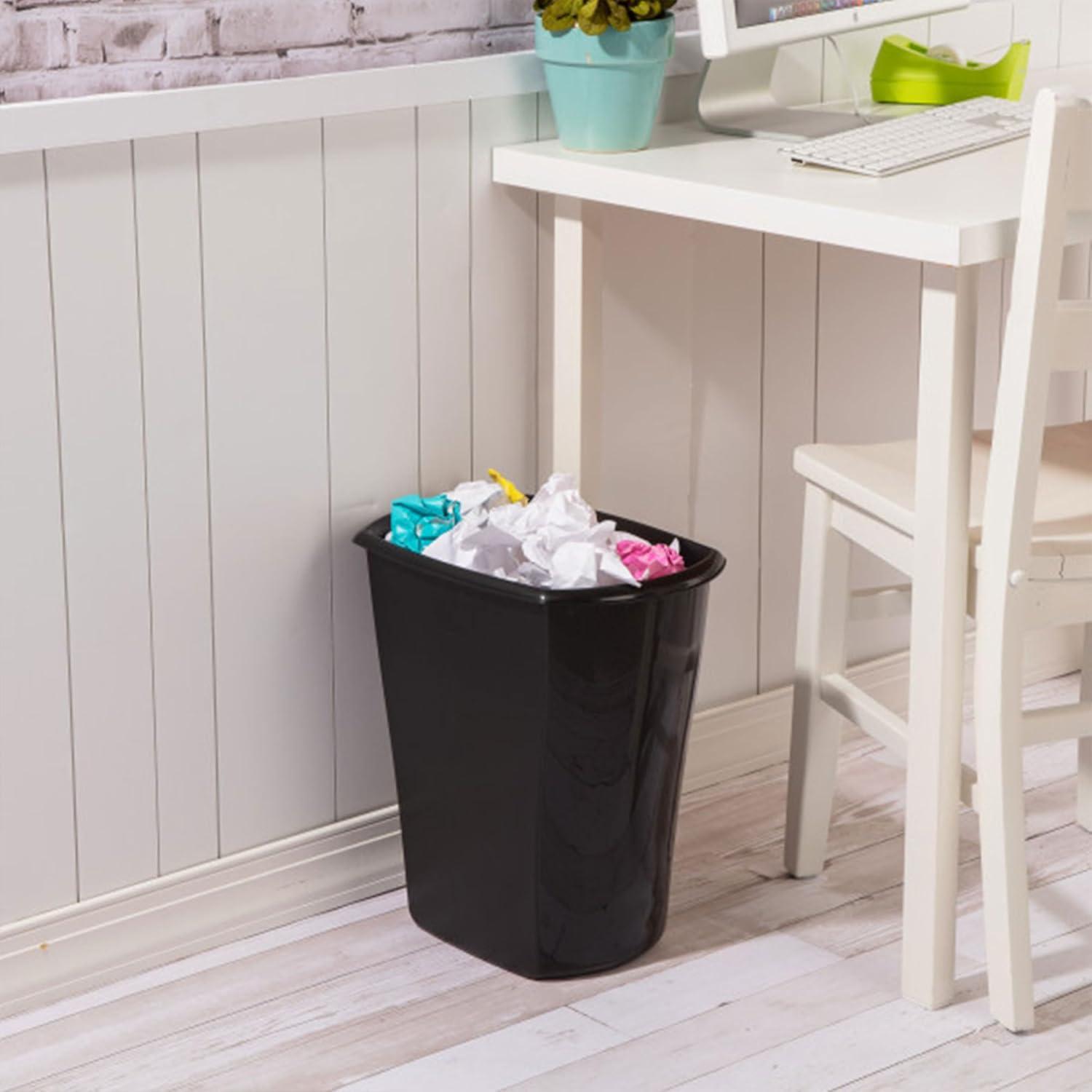 Sterilite Rectangular Wastebasket Open Top Trash Bin, 6 Pack | Wayfair