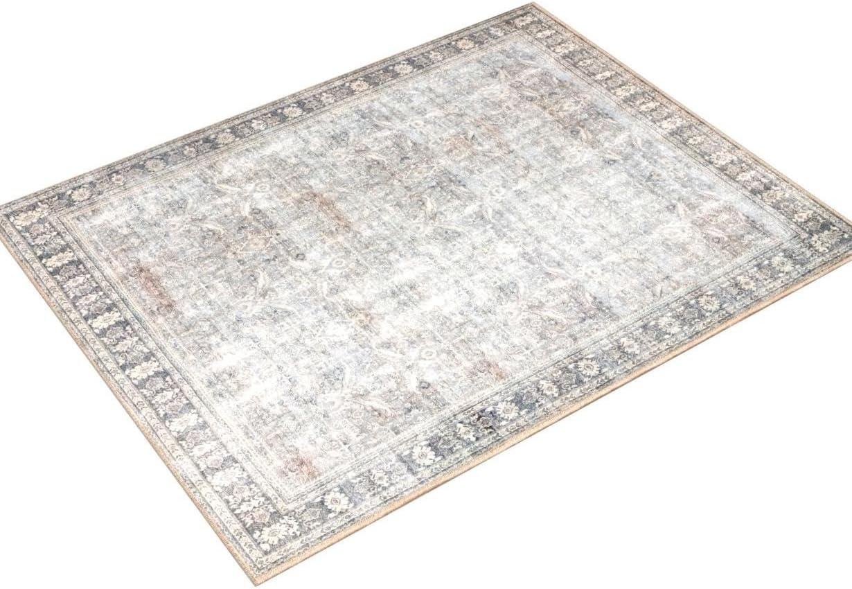 Loloi II Wynter WYN-07 Grey / Charcoal Oriental Area Rug 5'-0" x 7'-6"
