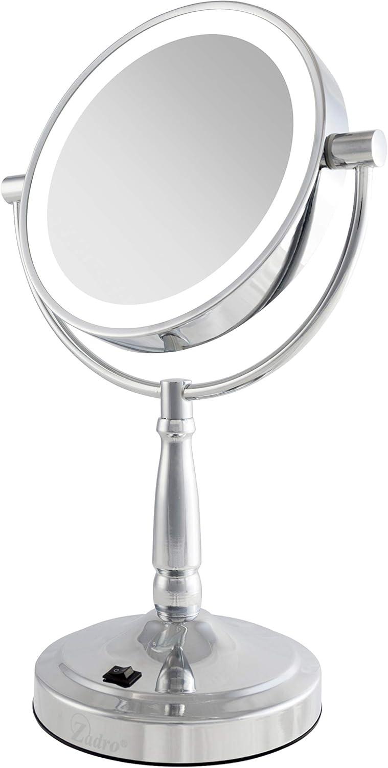 Zadro LED Lighted Makeup Mirrors for Women w/ Magnification & Cordless