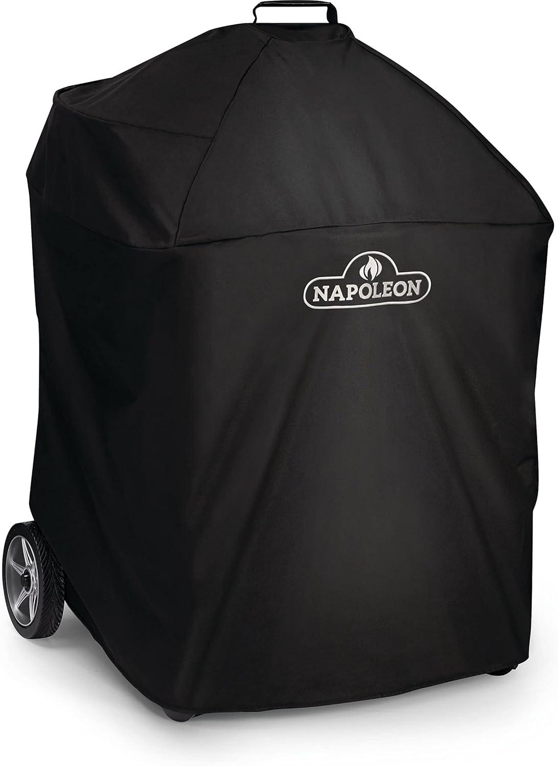 Black Water-Resistant Vinyl Grill Cover with UV Protection