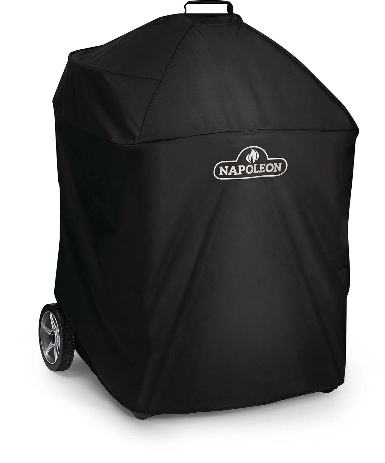 Black Water-Resistant Vinyl Grill Cover with UV Protection