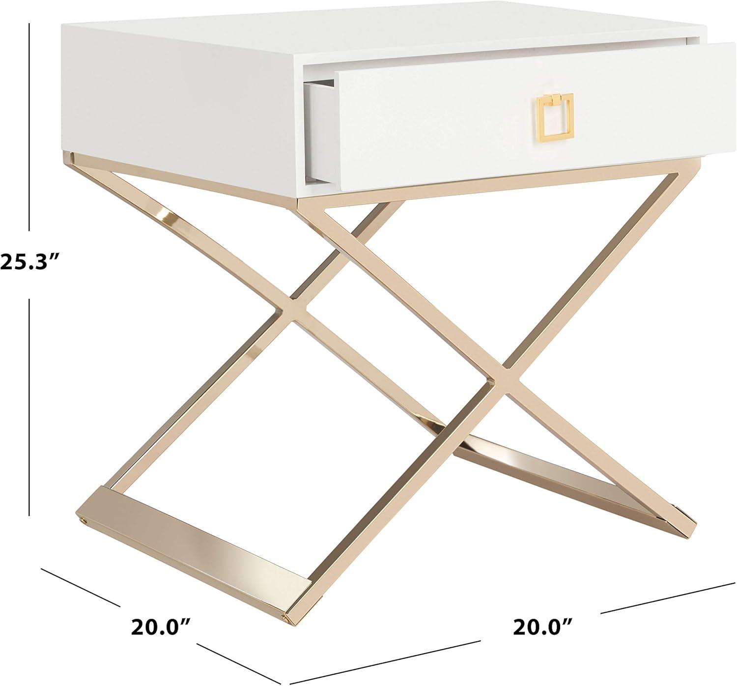 Zarina Modern Cross Leg End Table  - Safavieh