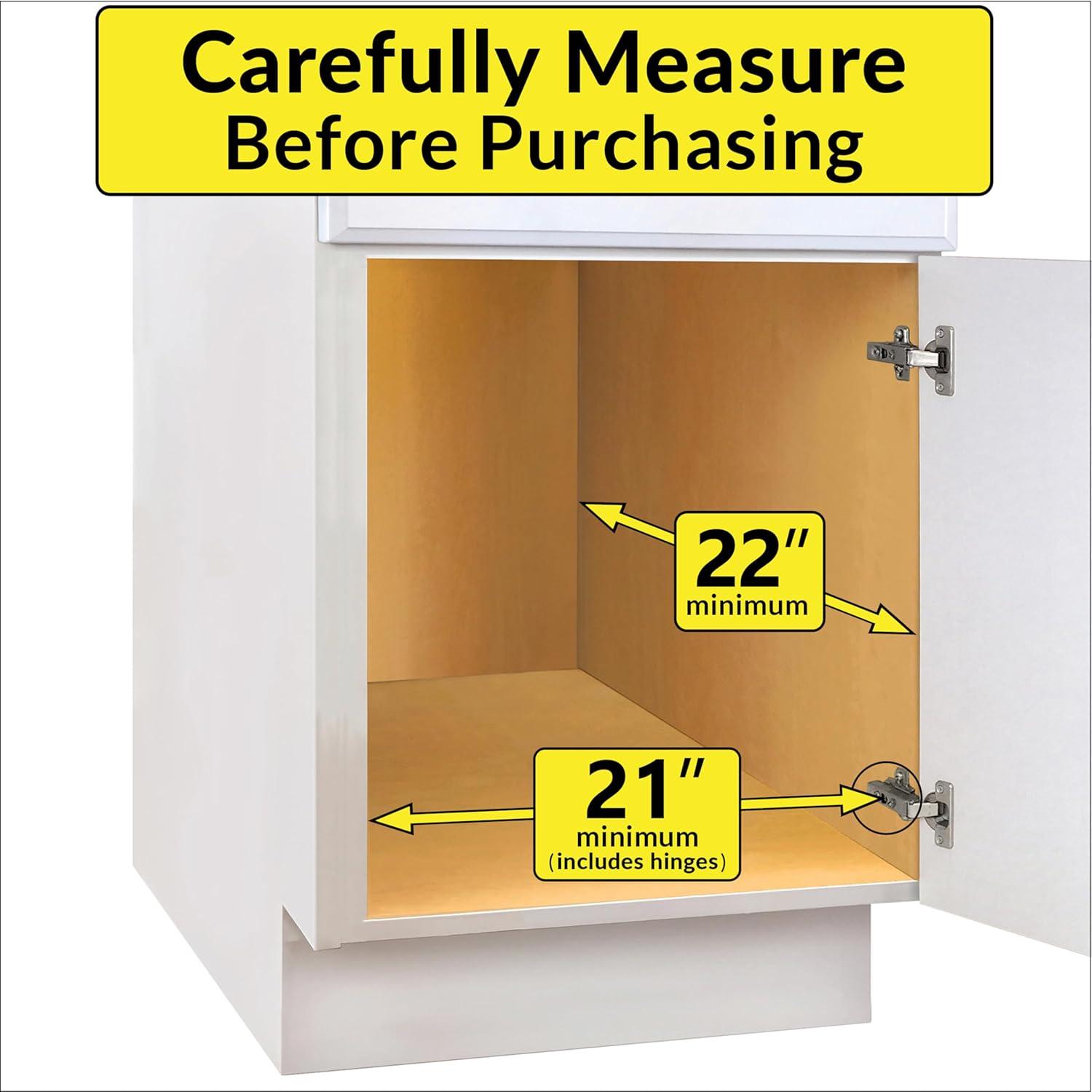 LYNK PROFESSIONAL LYNK PROFESSIONAL Select Pull Out Cabinet Organizer for Kitchen Cabinets, Wood and Chrome