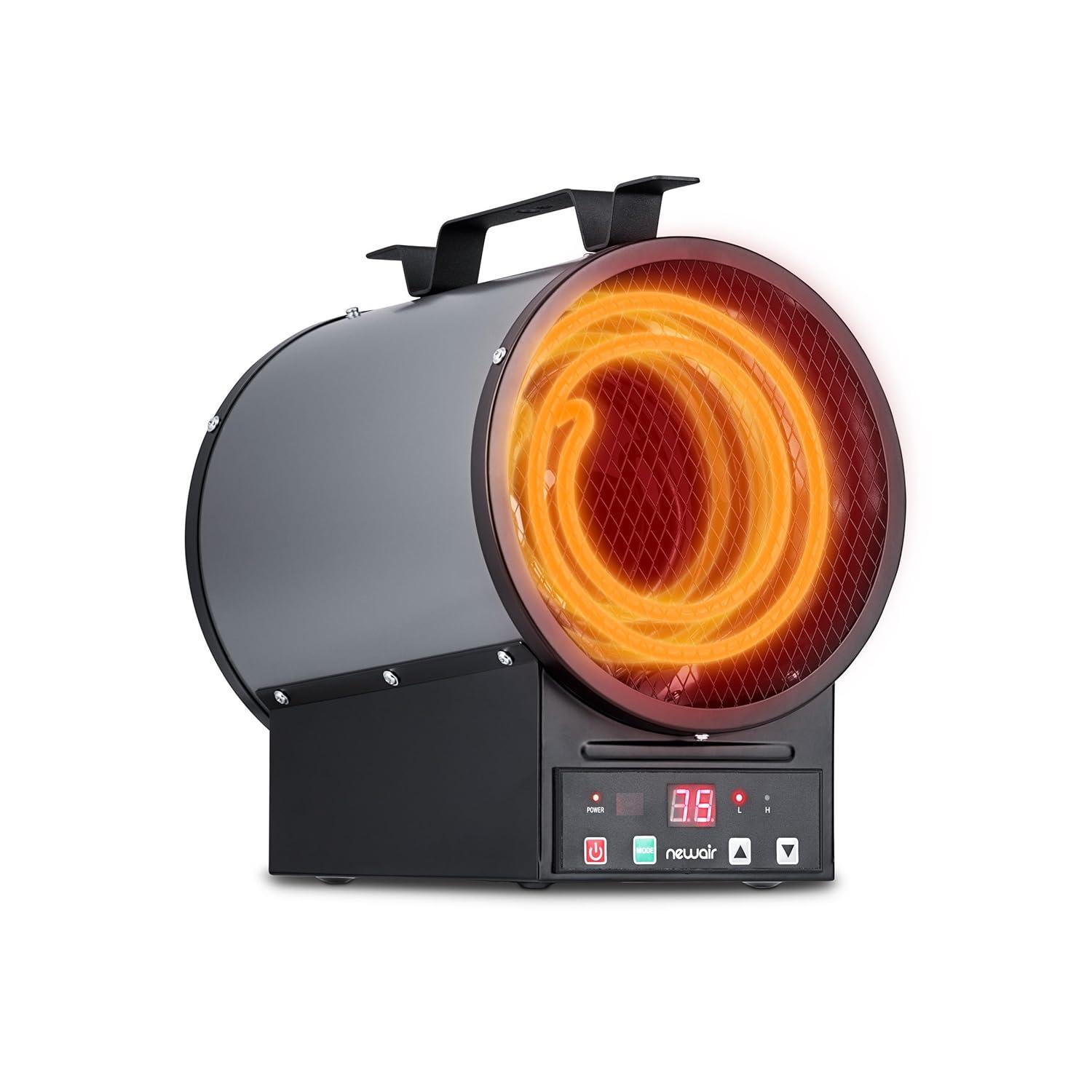 Newair Newair Freestanding or Ceiling/Wall Mounted 4800W Electric Garage Heater 240v, 500 sq. ft. with Remote Control