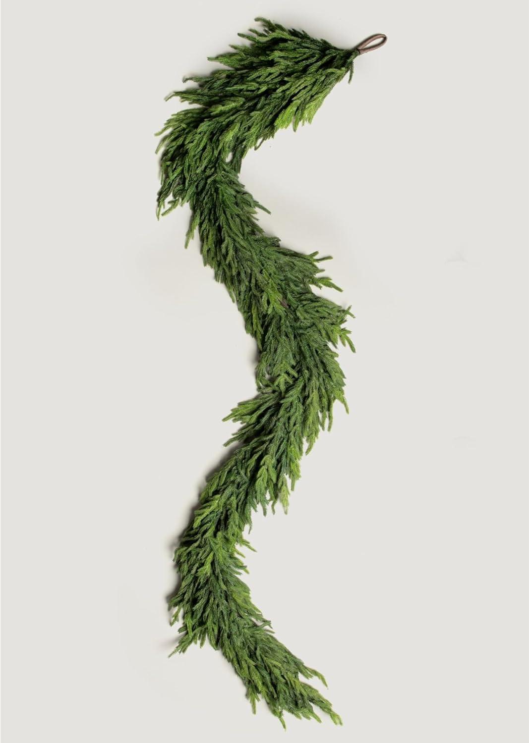 Afloral Real Touch Deluxe Norfolk Pine Garland - 96"