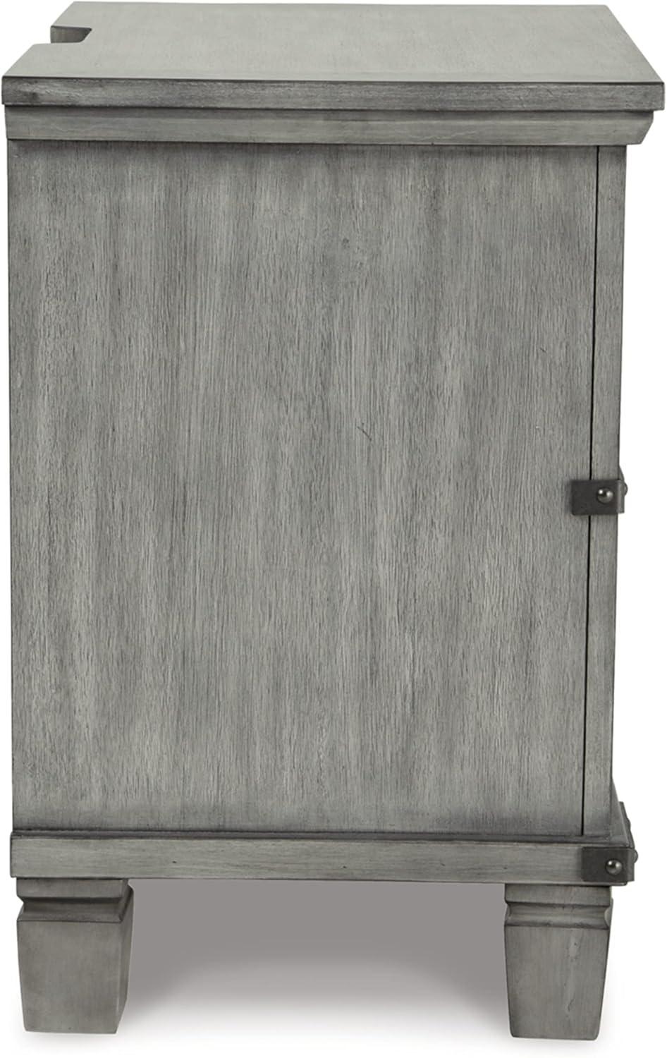 Russelyn 2 - Drawer Nightstand in Gray