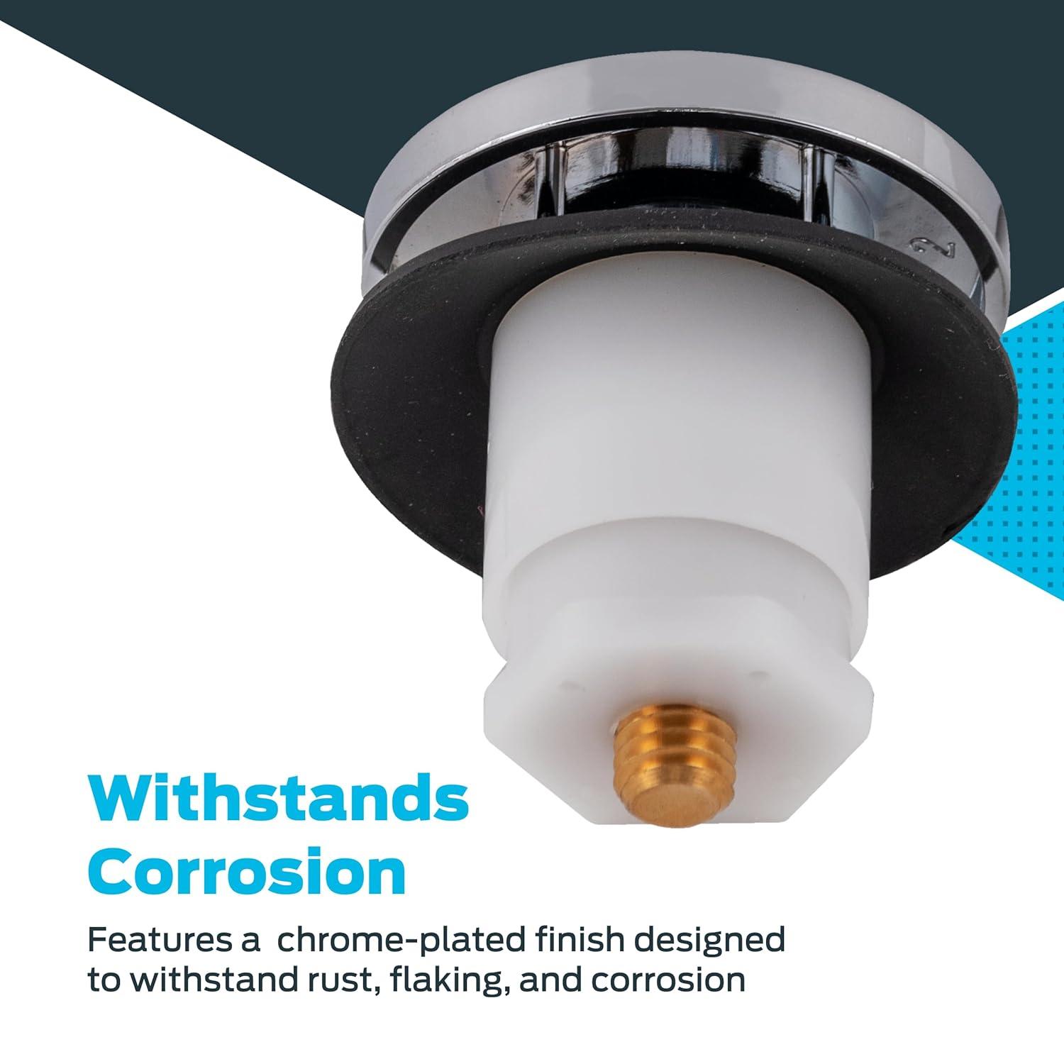 Manufacturer Varies Tip-Toe Drain Stopper,Silver 35229