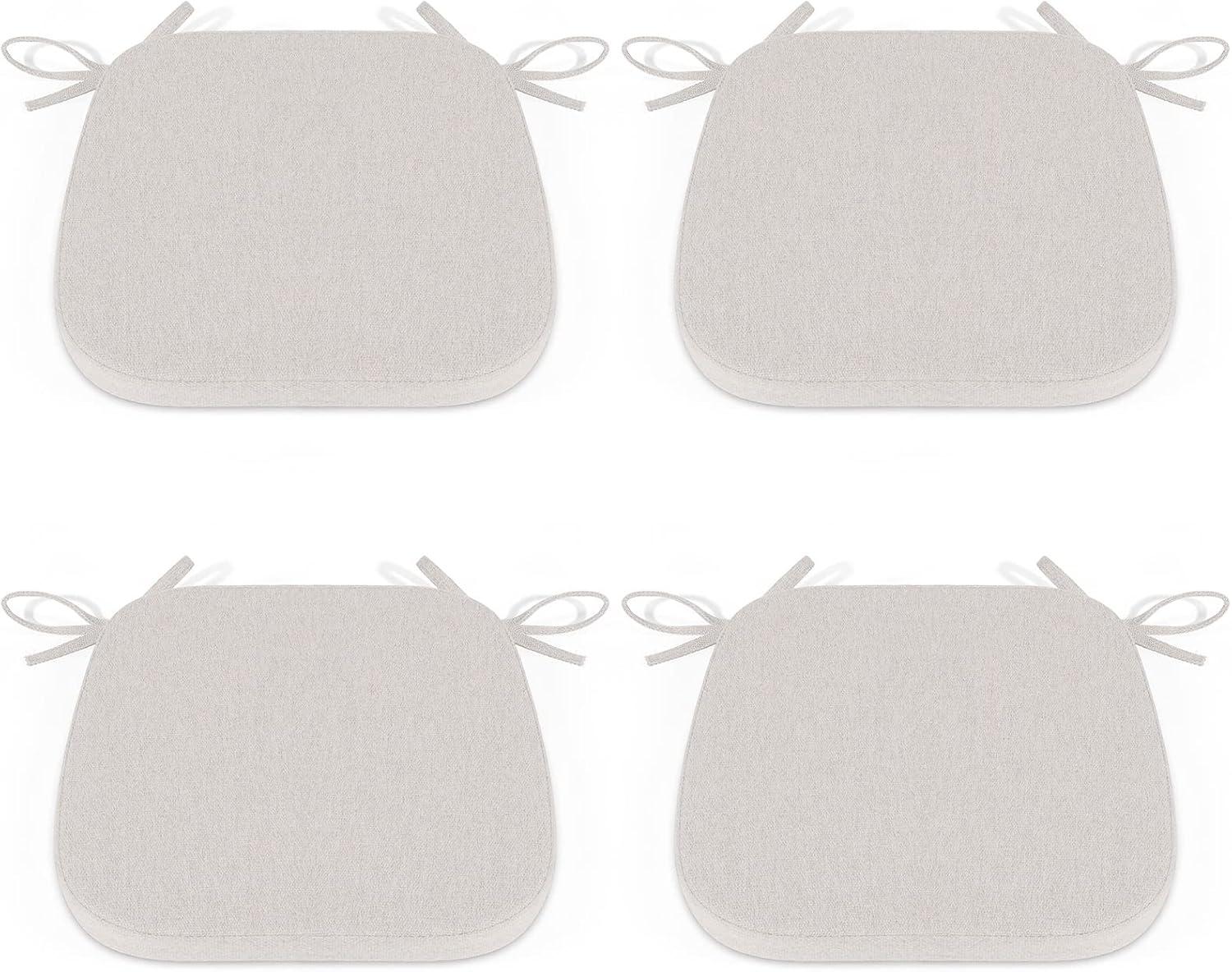 Chair Cushions for Dining Chairs Set of 4 - Off White