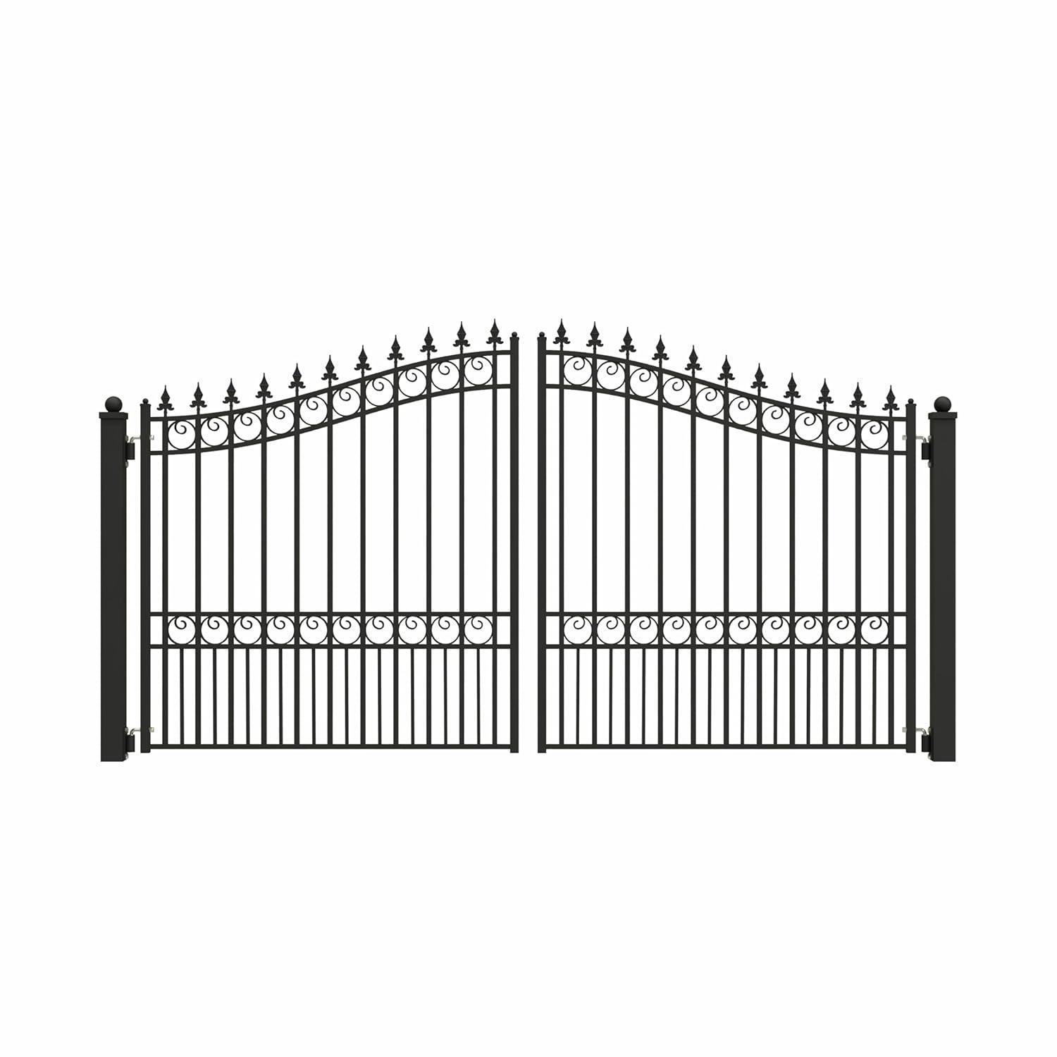 ALEKO Prague Black Metal Gate