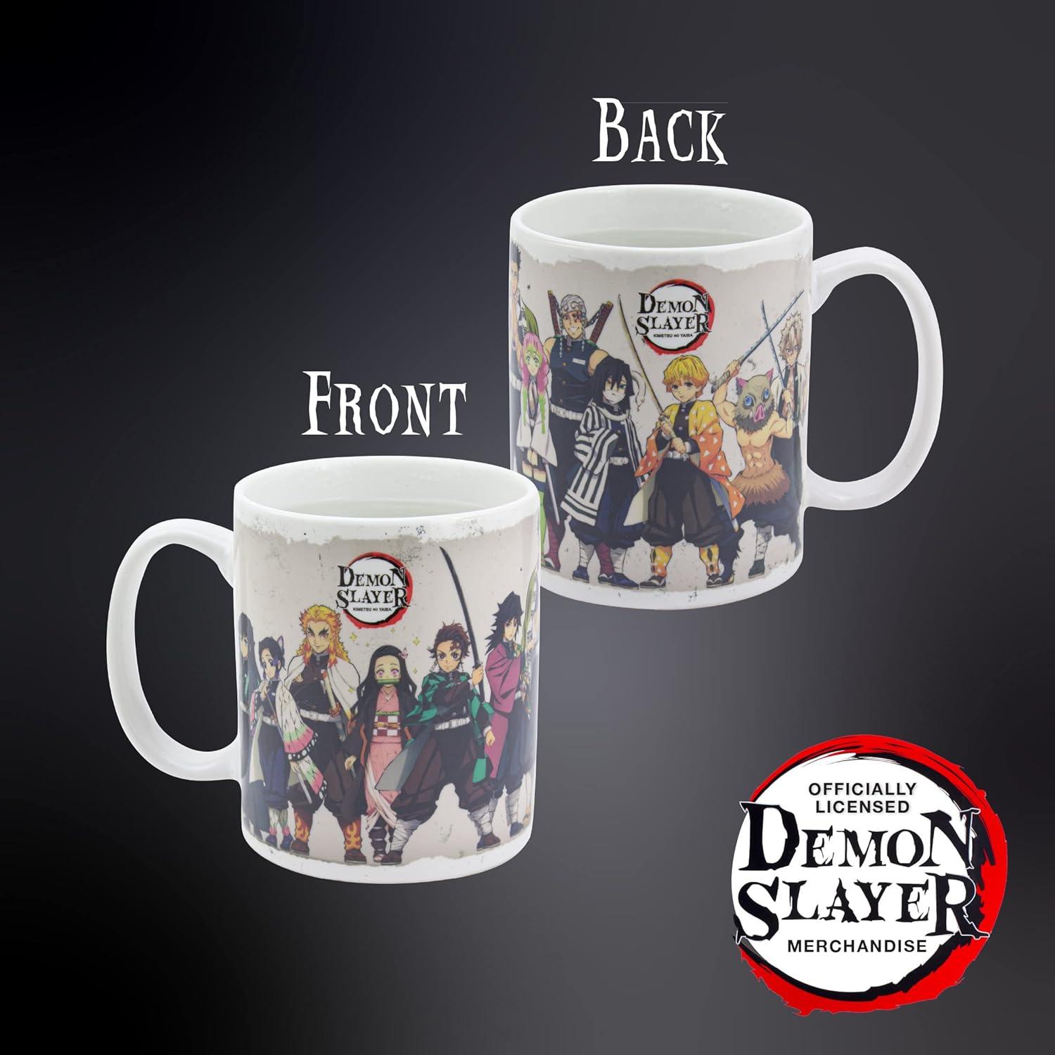 Black Ceramic Demon Slayer Heat Change Mug, 300ml