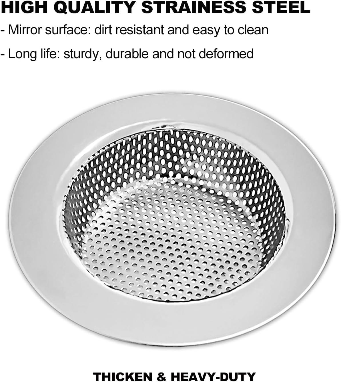 4.5 Inch Stainless Steel Kitchen Sink Strainer Basket Set