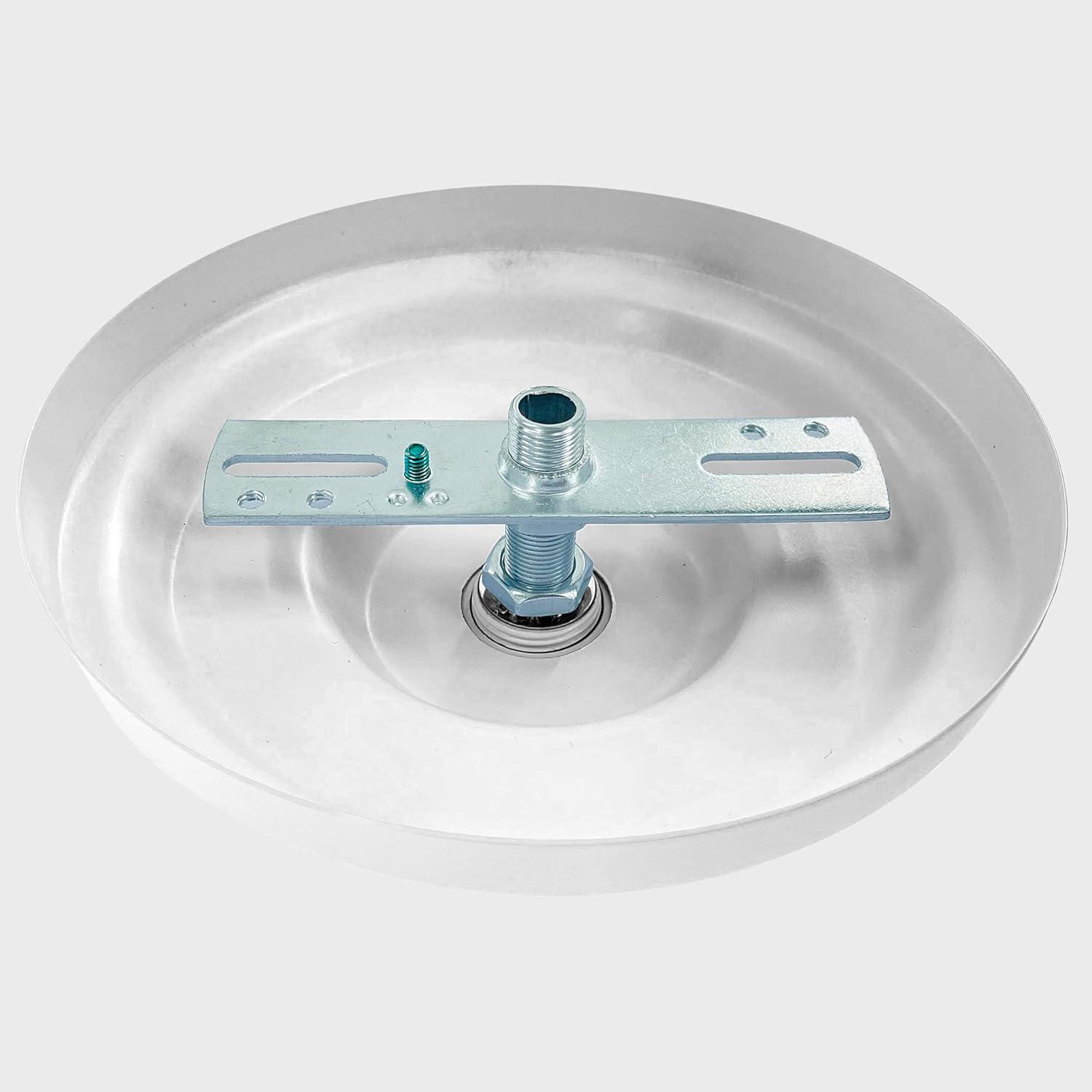 5-5/16 Inches Light Canopy Kit with Heavy Duty, Replacement Cover Plate with Mounting Hardware for Chandelier, Pendant Light, Swag Light, Ceiling Fan, Flower Basket or DIY Projects (Chrome)