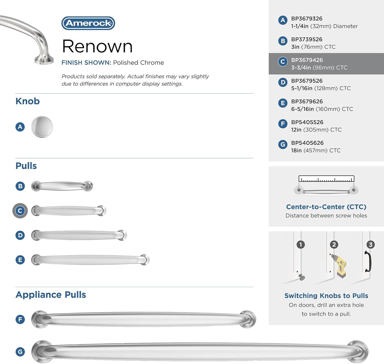 Amerock Renown Cabinet or Drawer Pull