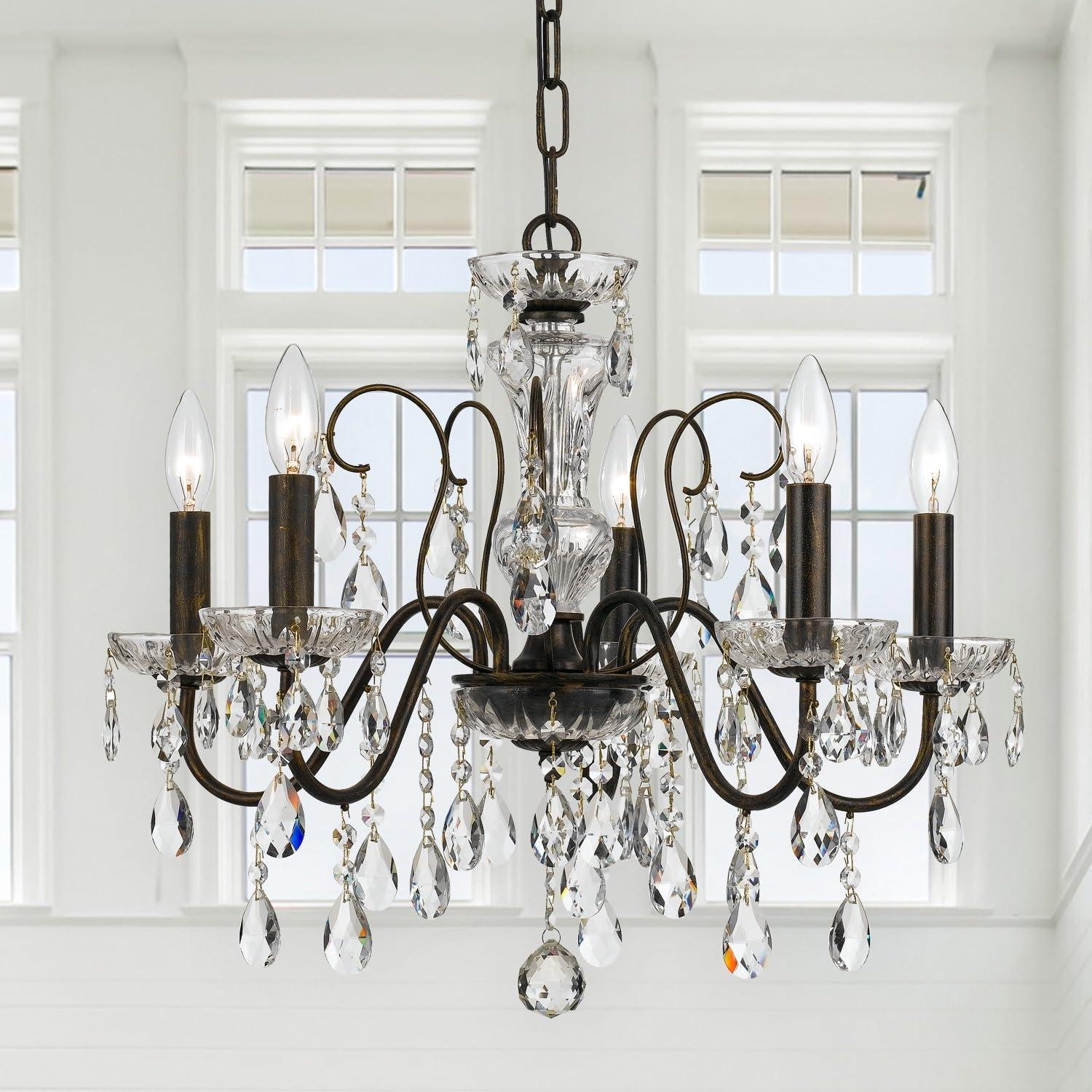 Crystorama Lighting Butler 5 - Light Chandelier in  English Bronze