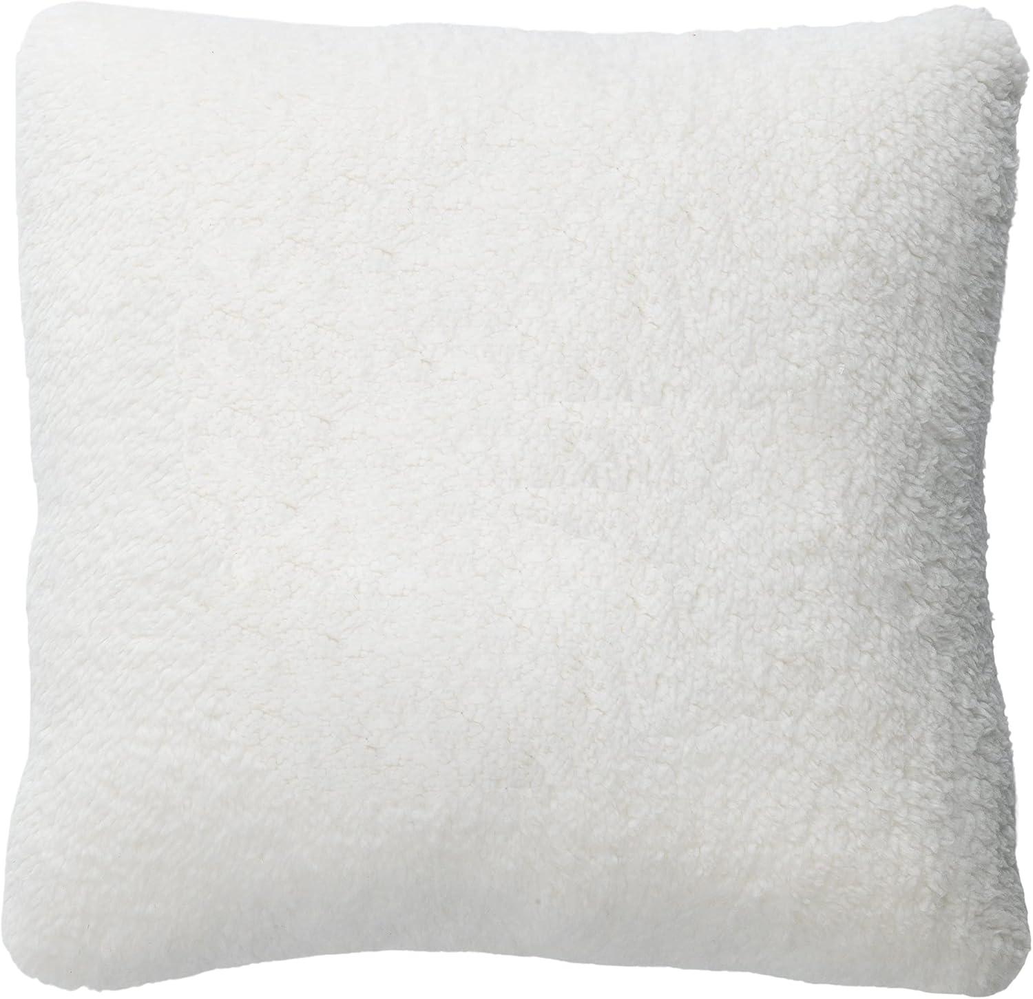 Lambs & Ivy Storytime Pooh Soft Faux Shearling Nursery Throw Pillow - Cream