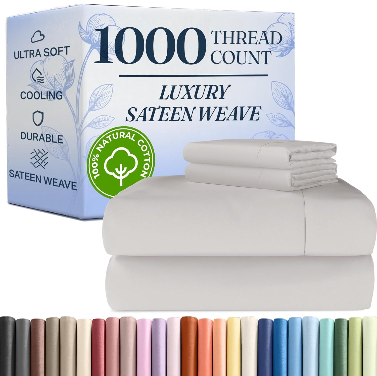 CGK Linens Hotel Quality 1000 Thread Count 100% Cotton Sheet Set