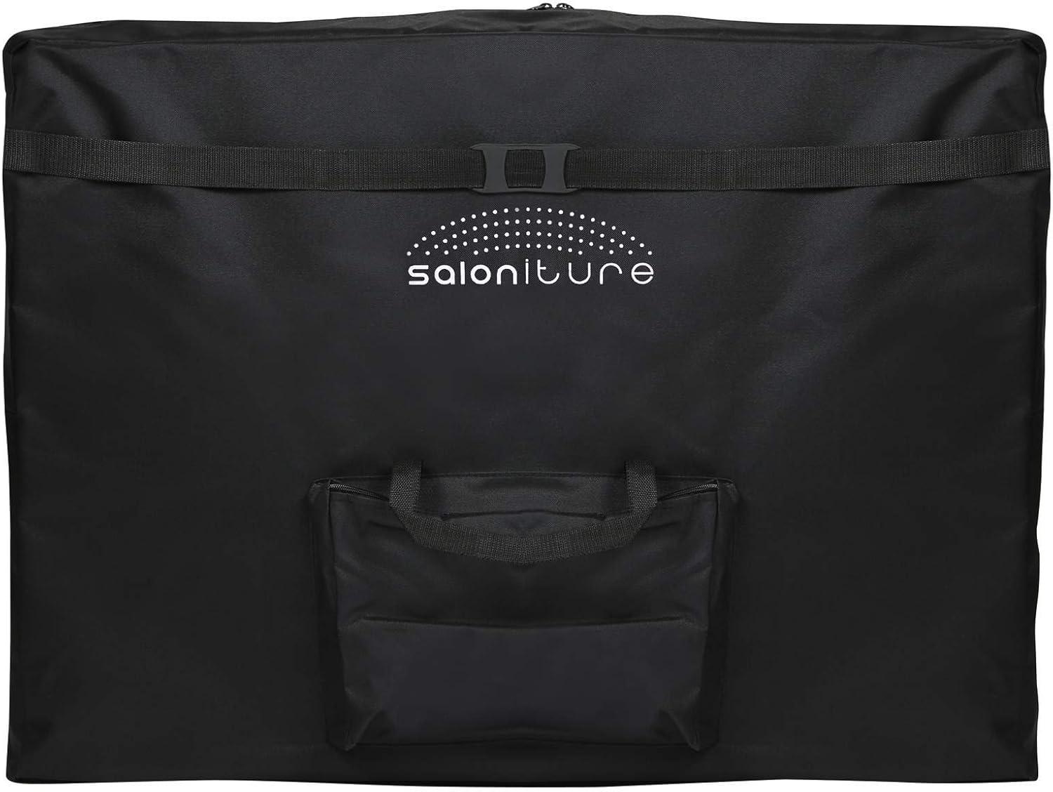 Saloniture Portable Professional Folding Massage Table with Carrying Case - Blue