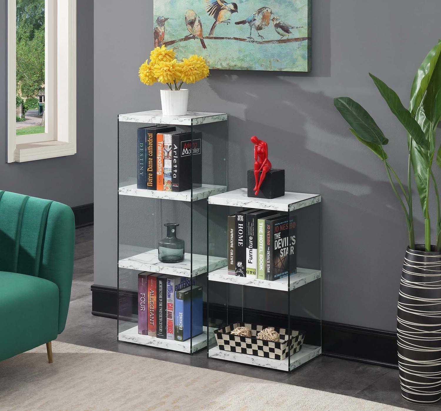 Convenience Concepts Soho 4 Tier Tower Bookcase