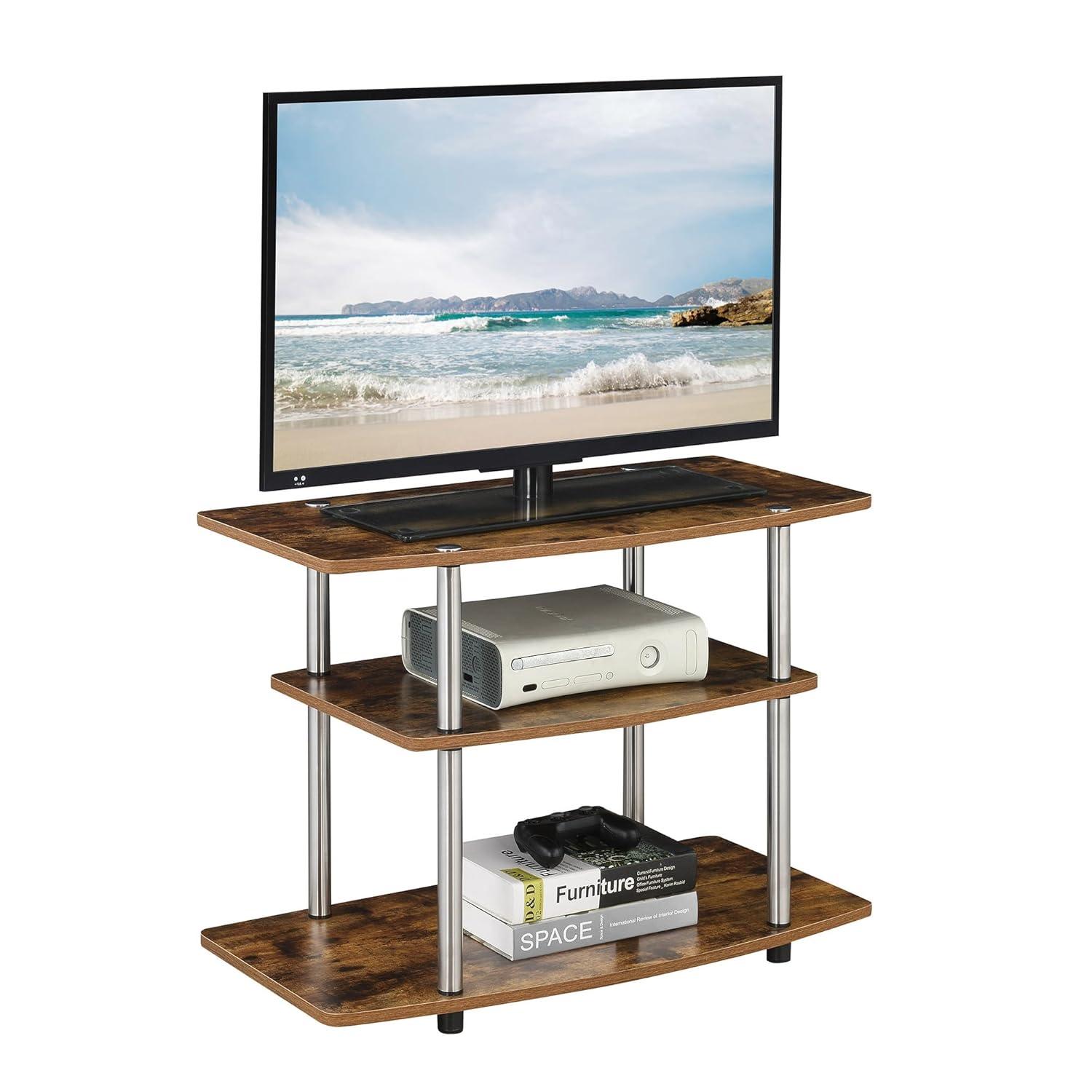 Convenience Concepts Designs2Go 3 Tier TV Stand Multiple Finishes
