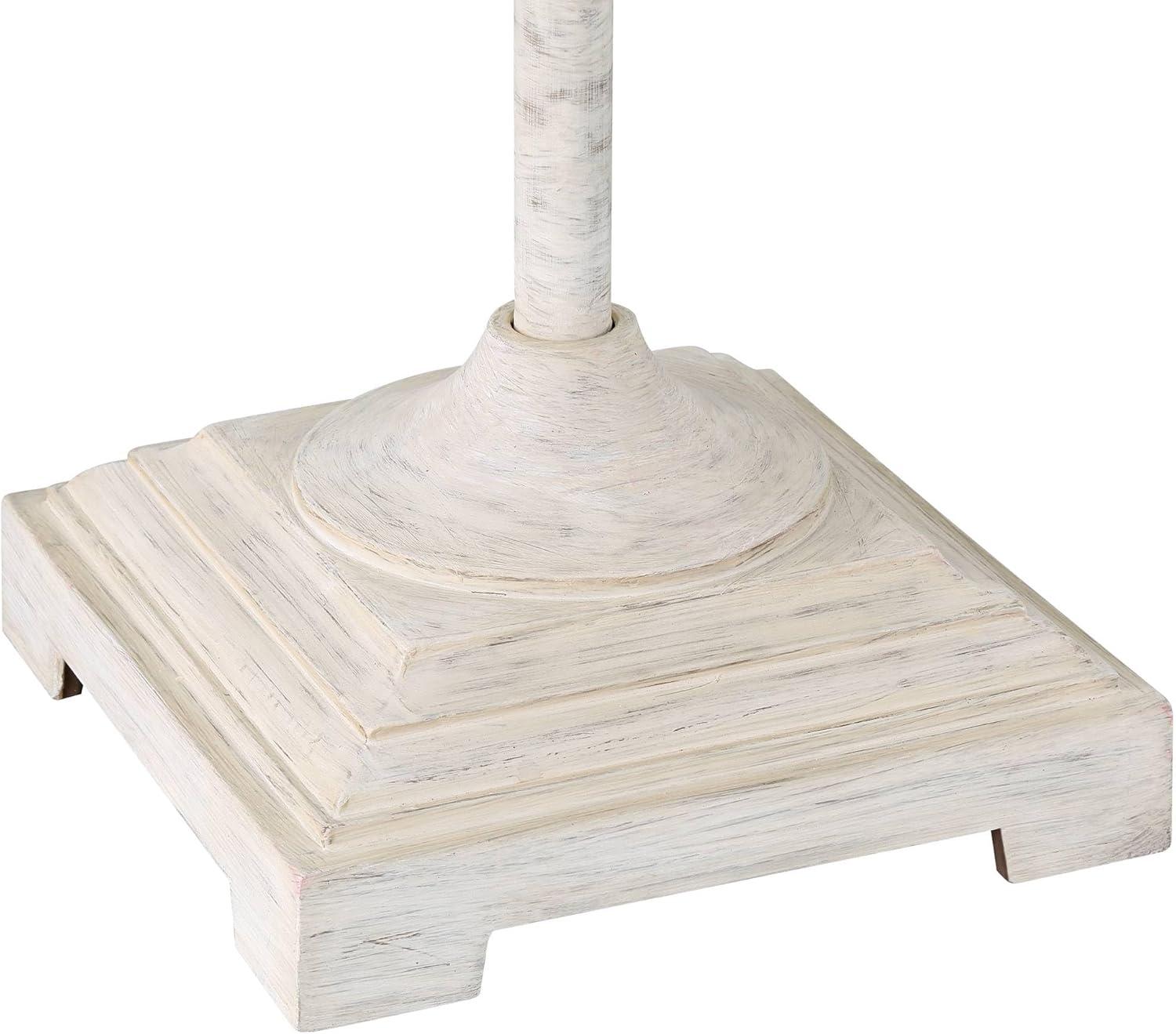 Barnes and Ivy Verona Traditional Shabby Chic 61 1/2" Tall Standing Floor Lamp Skinny Vintage White Living Room Bedroom House Reading Office