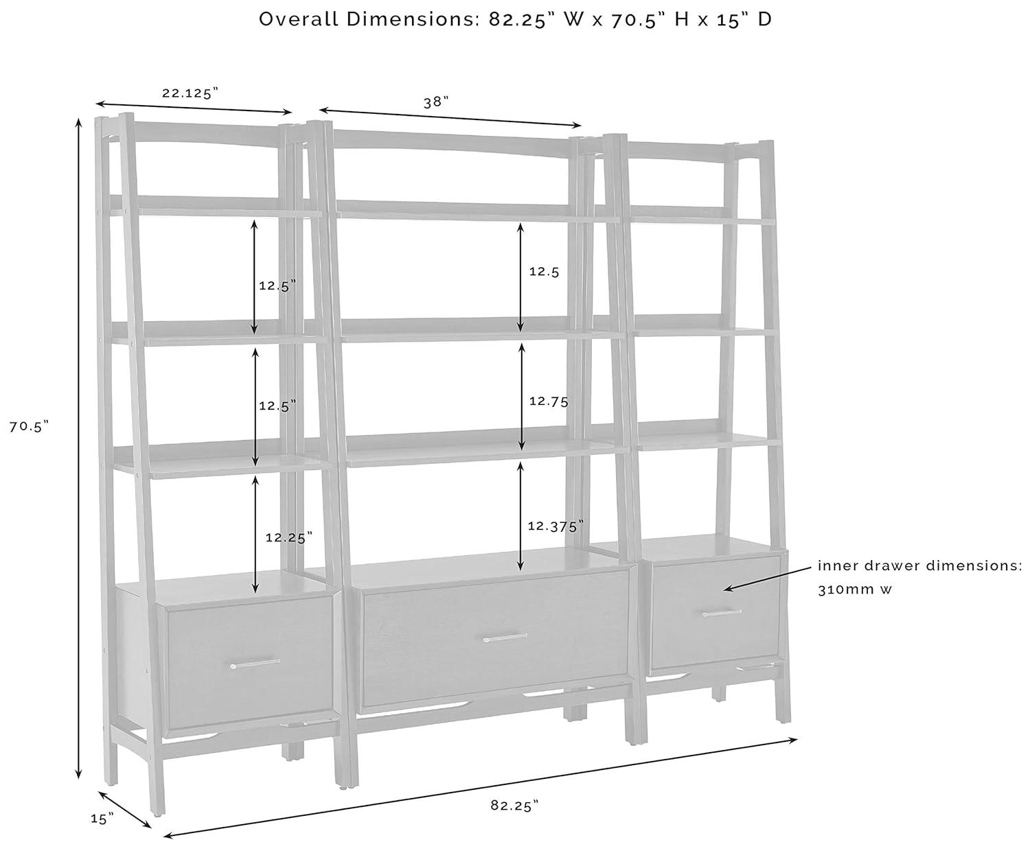 Stiles Wide Ladder Bookcase