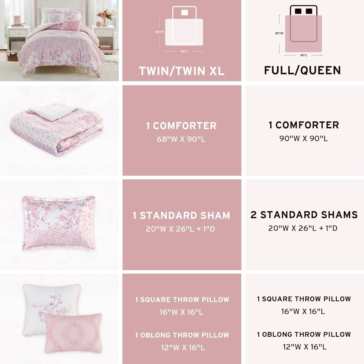 Intelligent Design Floral Paisley Comforter Set
