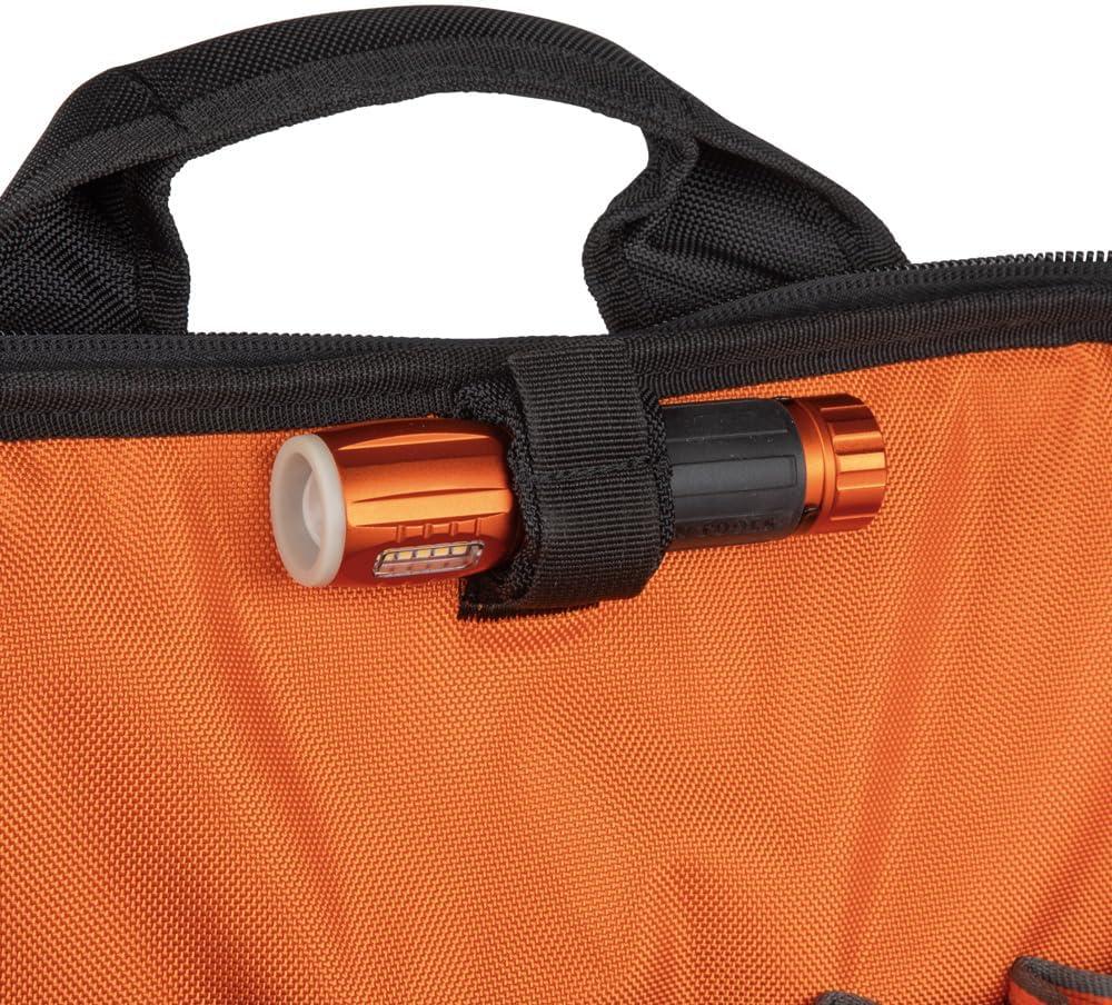 Klein Tools Tradesman Pro Tool Station Tool Bag Backpack with Work Light