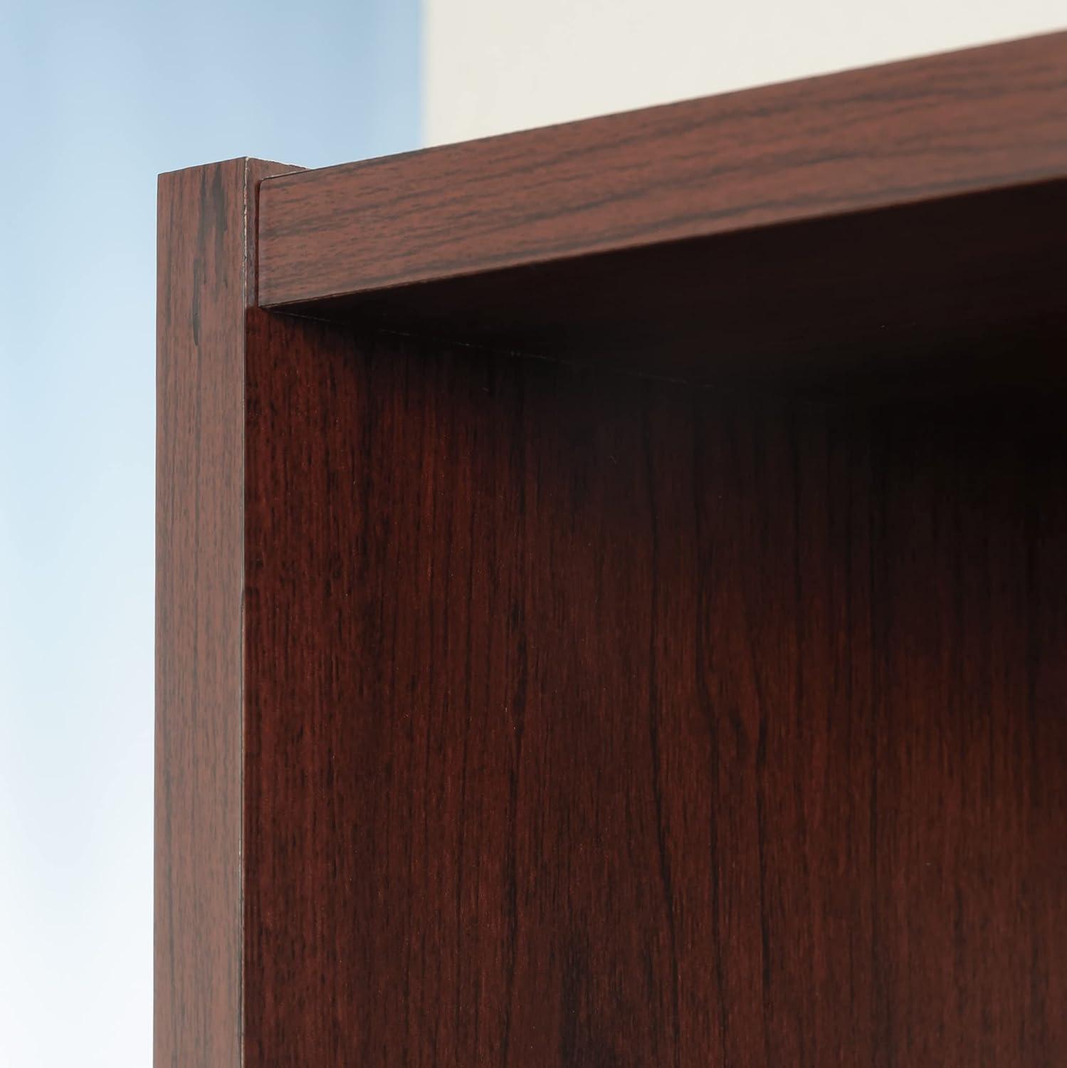 Sauder Beginnings 5-Shelf Bookcase, Brook Cherry Finish