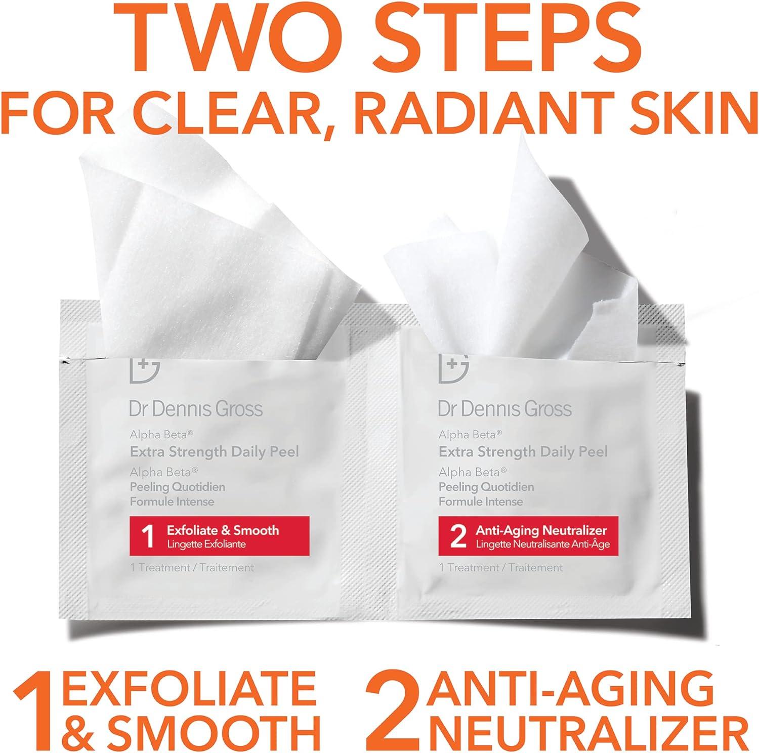 Organic Deep Cleansing Exfoliating Face Pads with Salicylic and Glycolic Acid