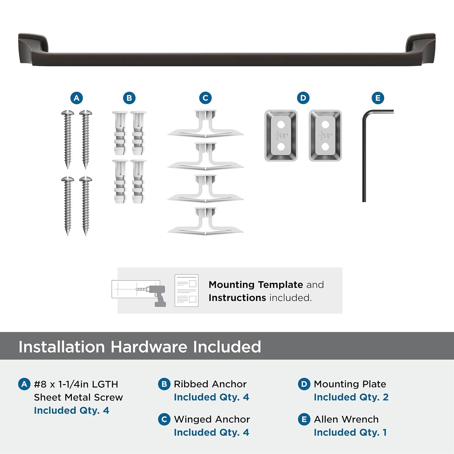 Amerock Revitalize 25.75" Wall Mounted Towel Bar BH36034ORB