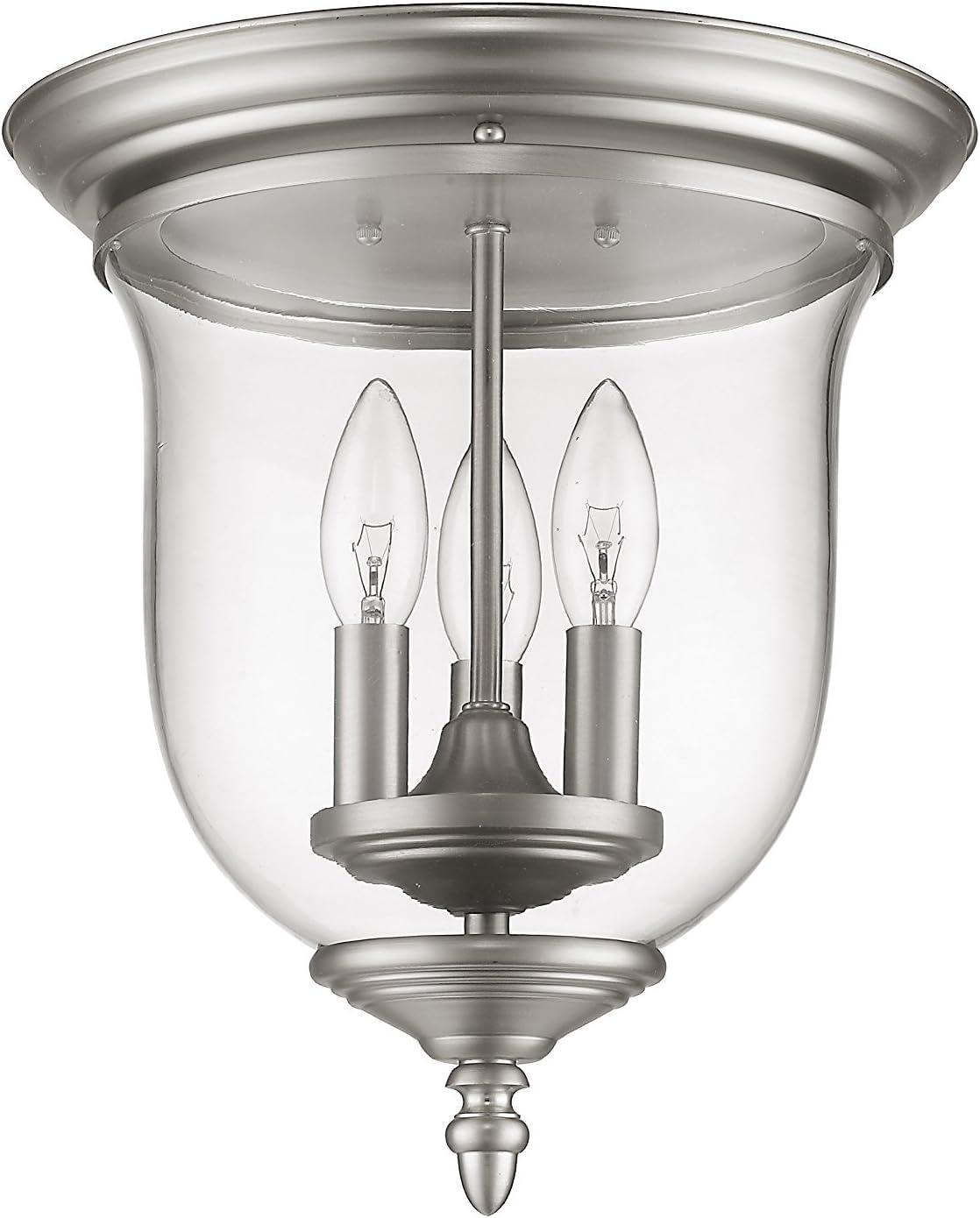 Livex Lighting Legacy 3 - Light Flush Mount in  Brushed Nickel