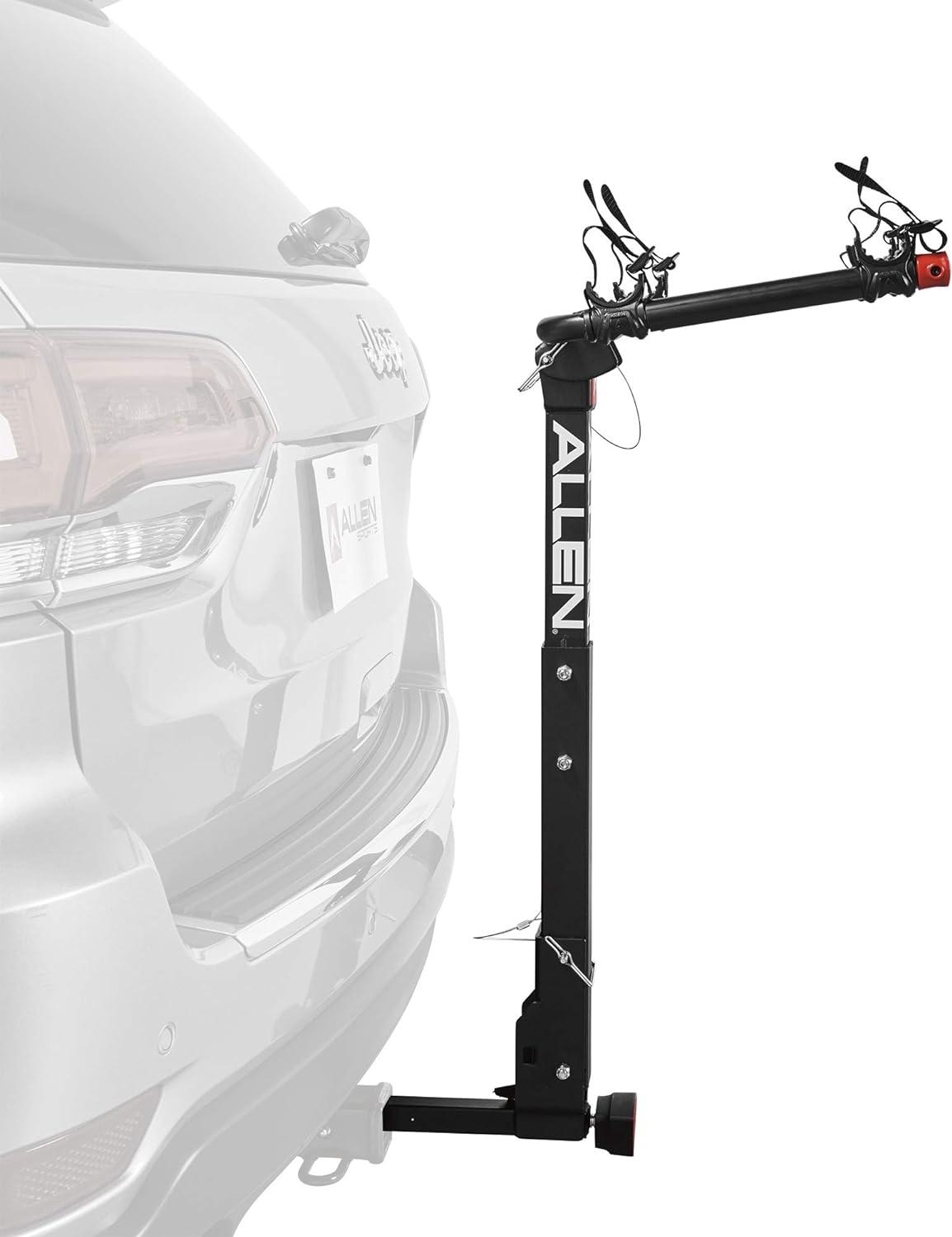 Deluxe Locking Quick Release 2-Bicycle Hitch Mounted Bike Rack Carrier, 522QR