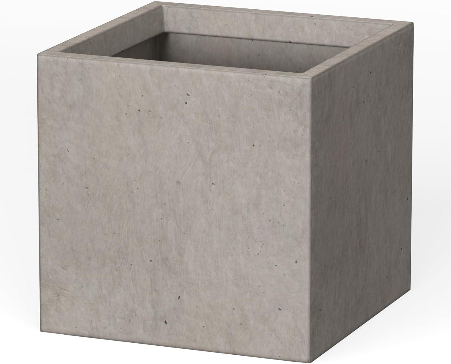 Rosemead Home & Garden, Inc. Kante Lightweight Modern Outdoor Concrete Square Planter