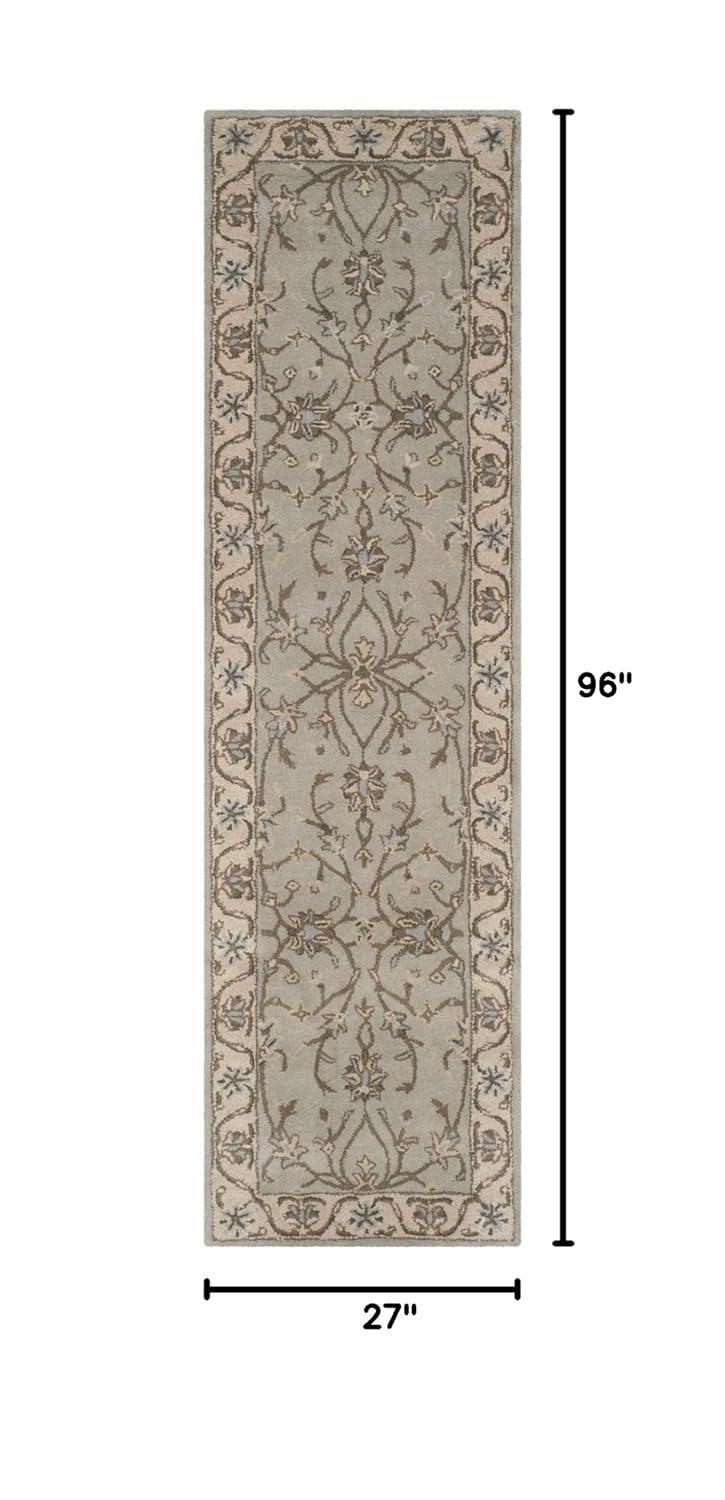 Heritage HG862 Hand Tufted Runner Rug - Beige/Grey - 2'3"x8' - Safavieh.