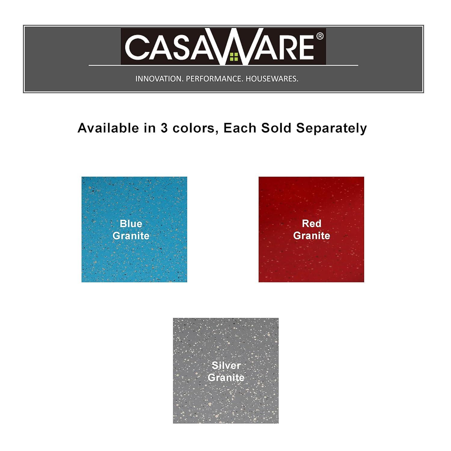 casaWare Toaster Oven 12 x 11-Inch Baking Sheet with a 1.5-Inch Handle (Silver Granite)