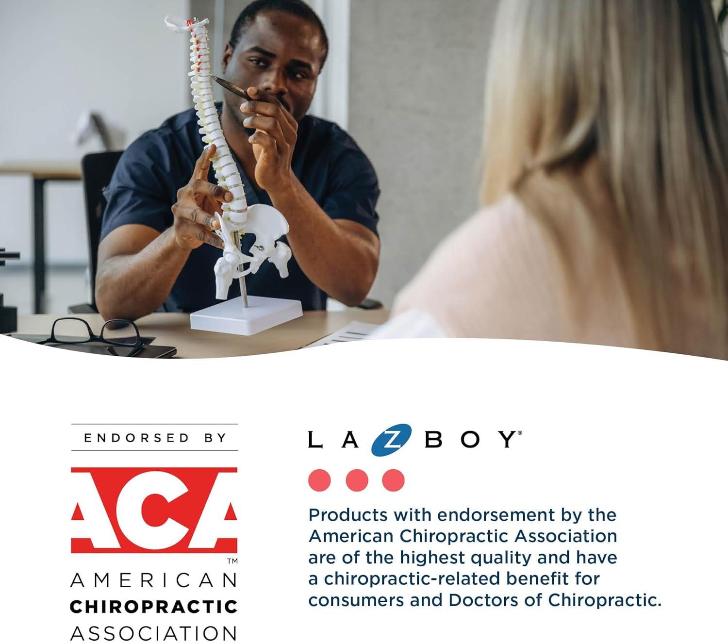 La-Z-Boy La-Z-Boy® Nova Executive Office Chair, Patented AIR Ergonomic Support Technology®, High-Back Premium Comfort & Support, Vegan PU Leather