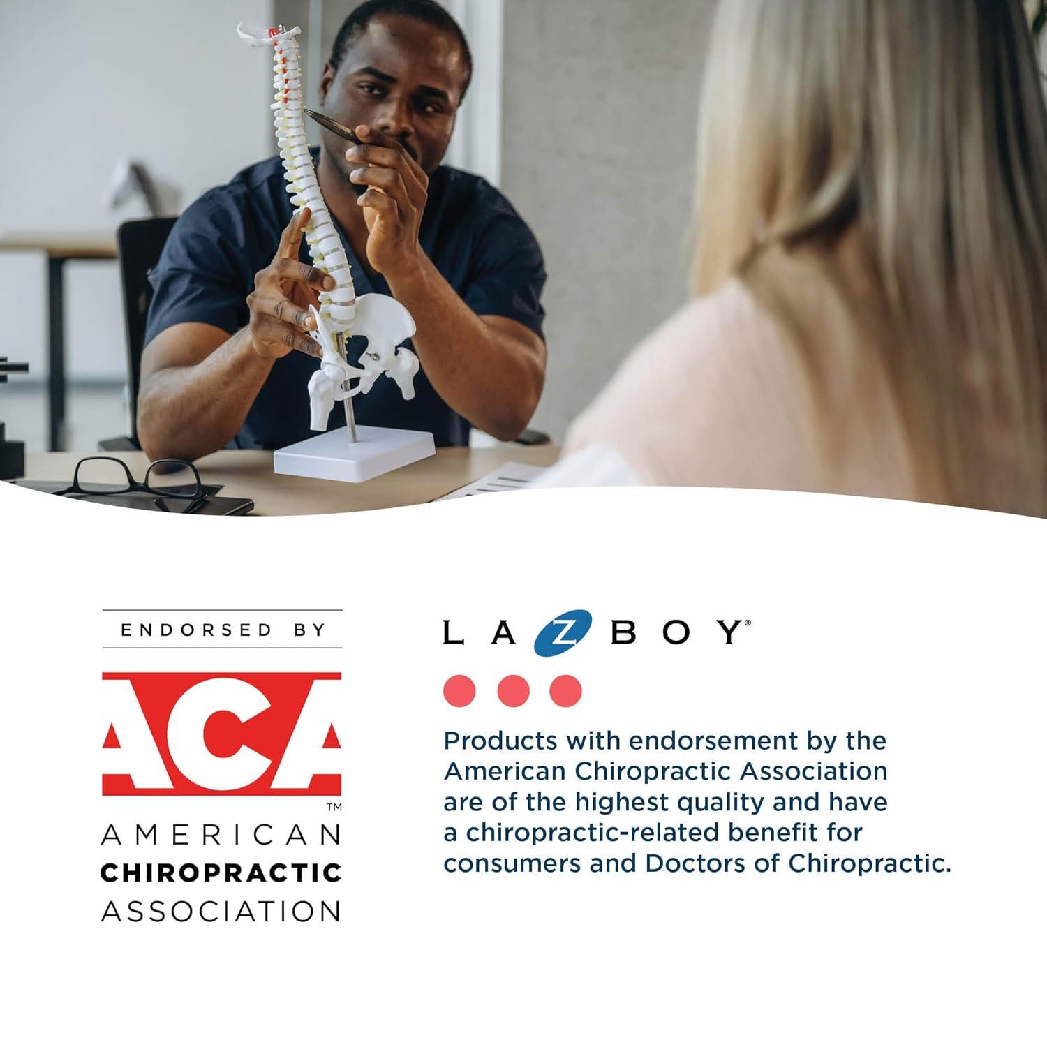 La-Z-Boy La-Z-Boy® Nova Executive Office Chair, Patented AIR Ergonomic Support Technology®, High-Back Premium Comfort & Support, Vegan PU Leather