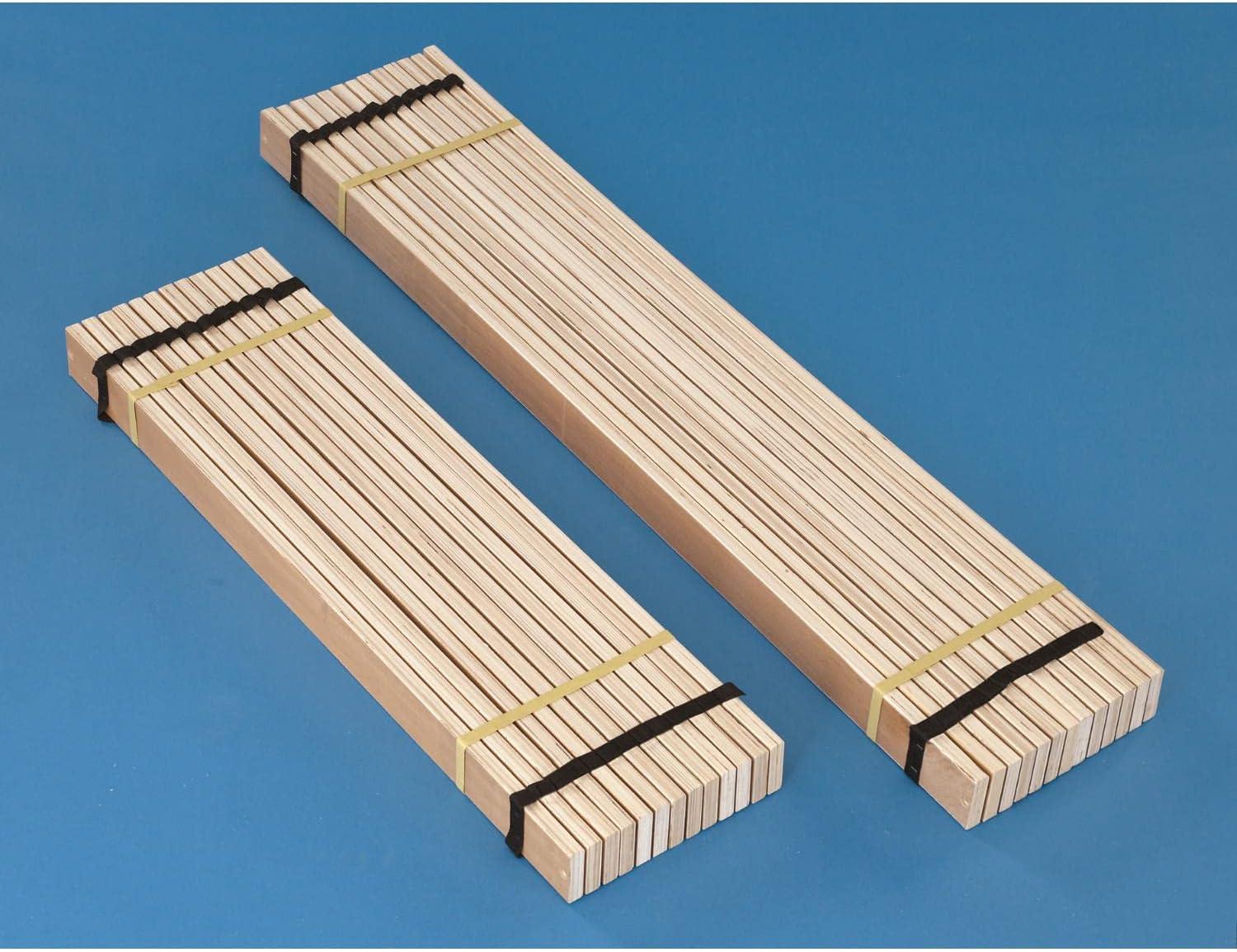 Twin Wooden Roll Slat Mattress Support with Nylon Cord