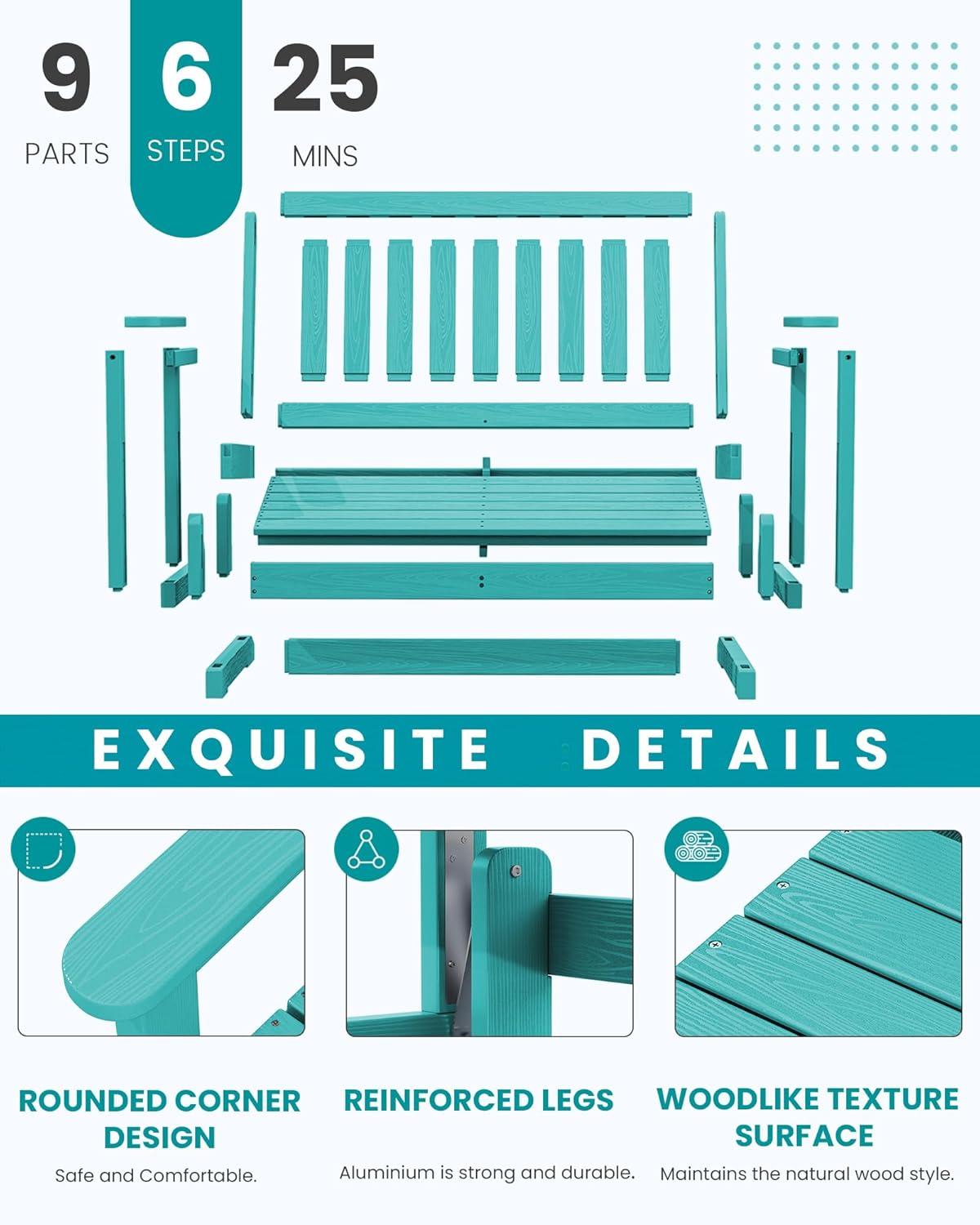 Traditional Garden 48" Glider