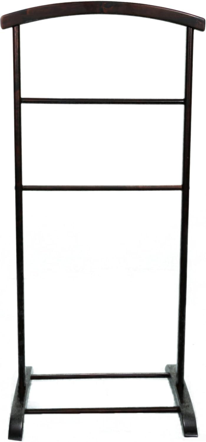 Deluxe Hardwood Clothes Valet Stand (Red Mahogany)